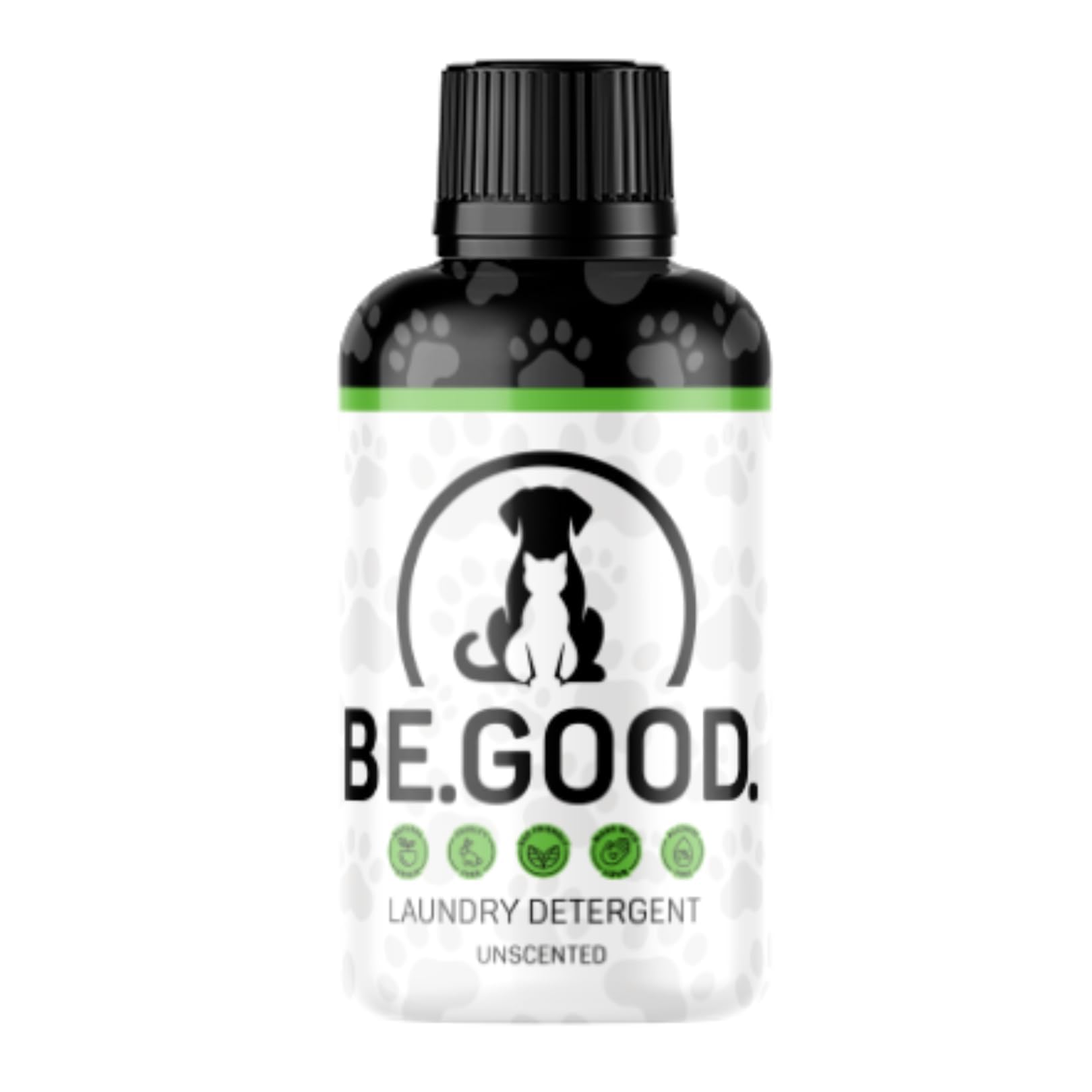 BE.GOOD. Unscented Pet Laundry Detergent - 16 fl oz | Hypoallergenic, Safe for Dogs & Cats | Removes Urine Odor & Stains | Perfect for Pet Beds, Blankets & Clothes | Gentle on Sensitive Skin