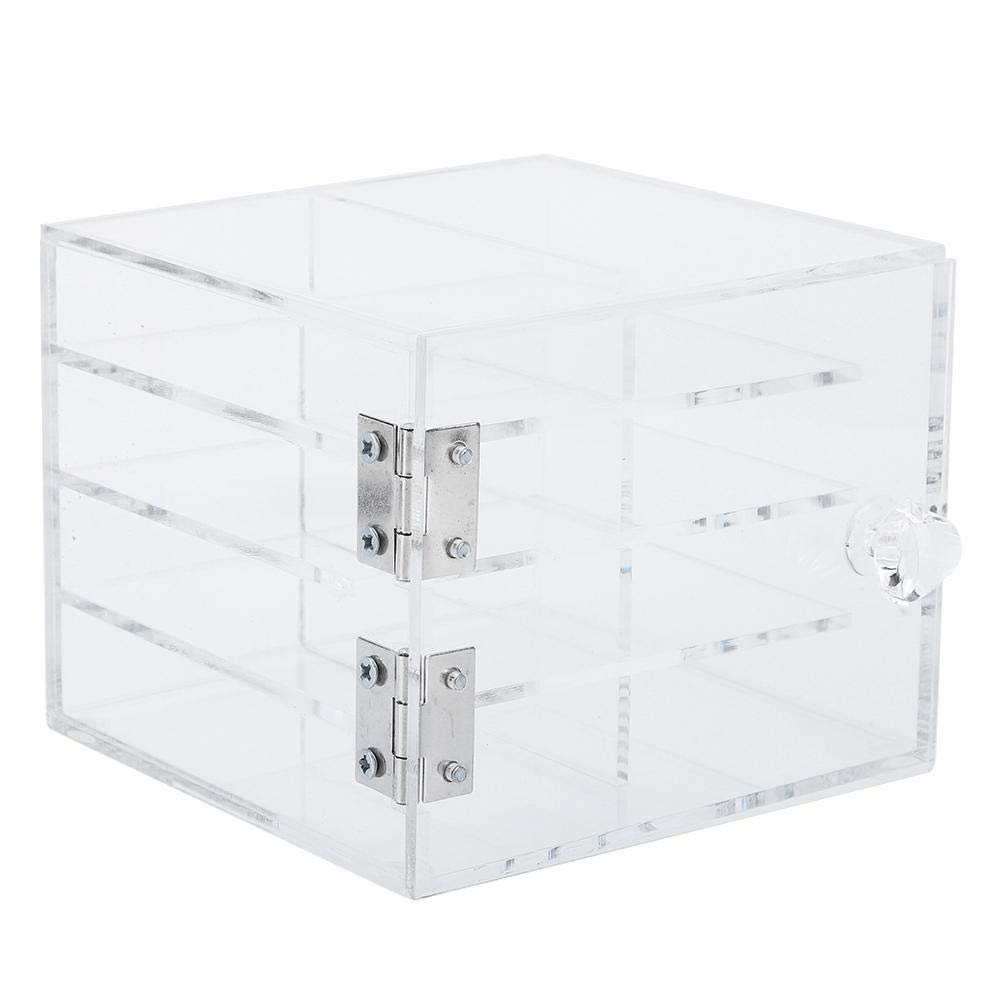 8-Layer Acrylic Eyelash Storage Box - Professional Makeup Lash Organizer for Extensions & Display | Portable Beauty Case for Salon, Home & Travel Use