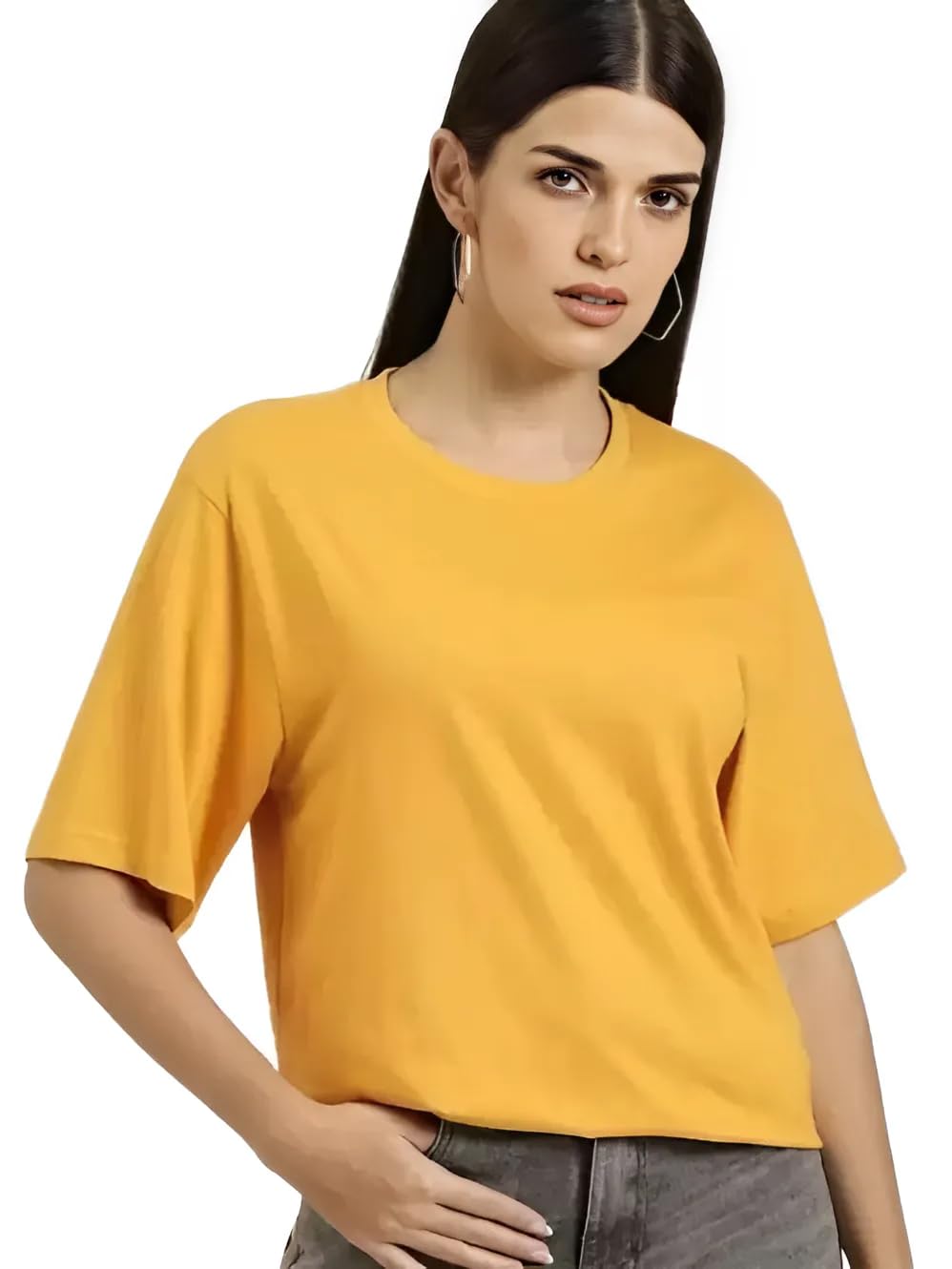 TDOC Peak Performance: Women's Oversized Fit T-Shirt - Gym, Camping, Hiking & Outdoor Activities | Comfortable Workout & Adventure Apparel