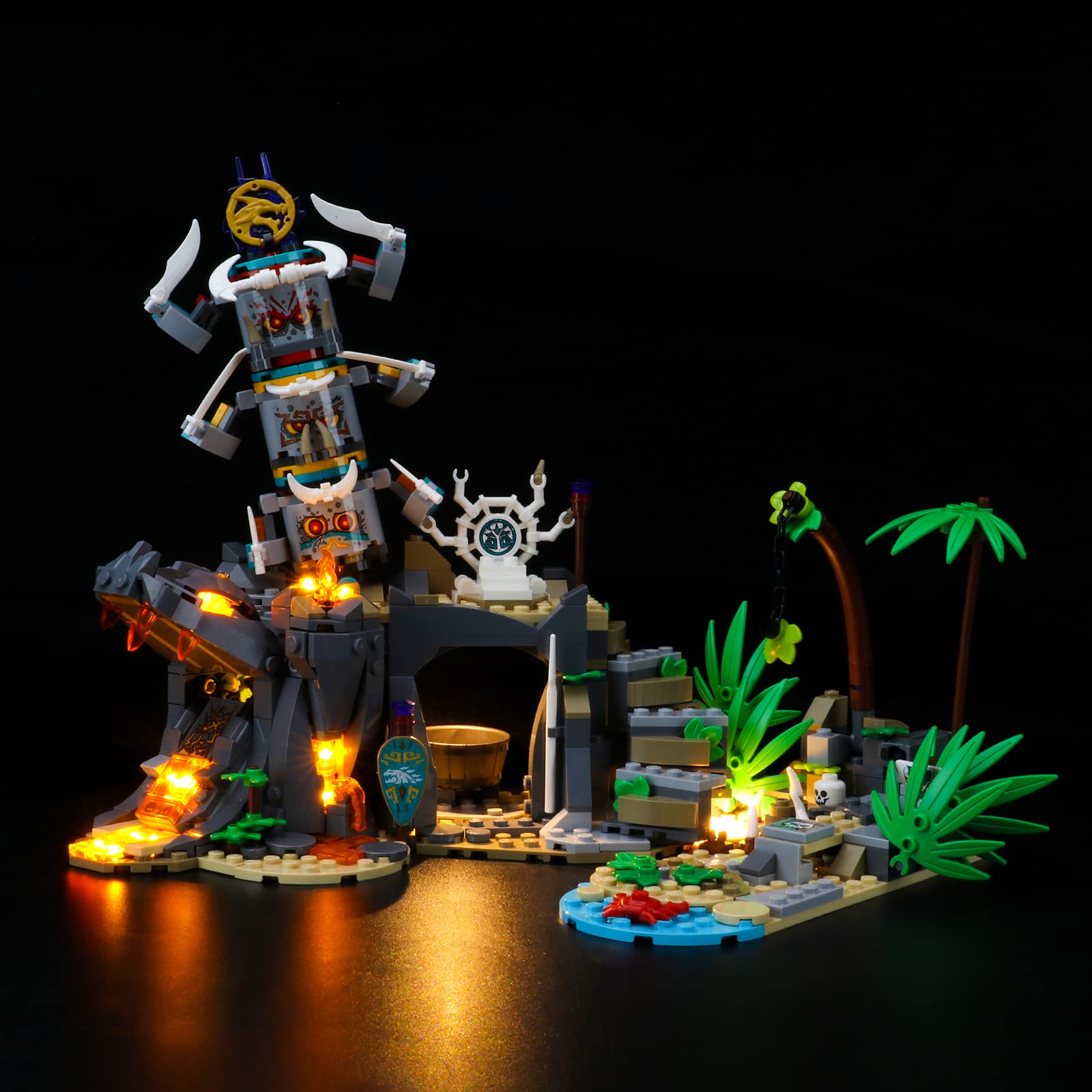 GEAMENT LED Light Kit for Lego Ninjago The Keepers' Village 71747 - Compatible Lighting Set for Building Blocks (Model Not Included) - Perfect for Night Display & Lego Collection Enhancement