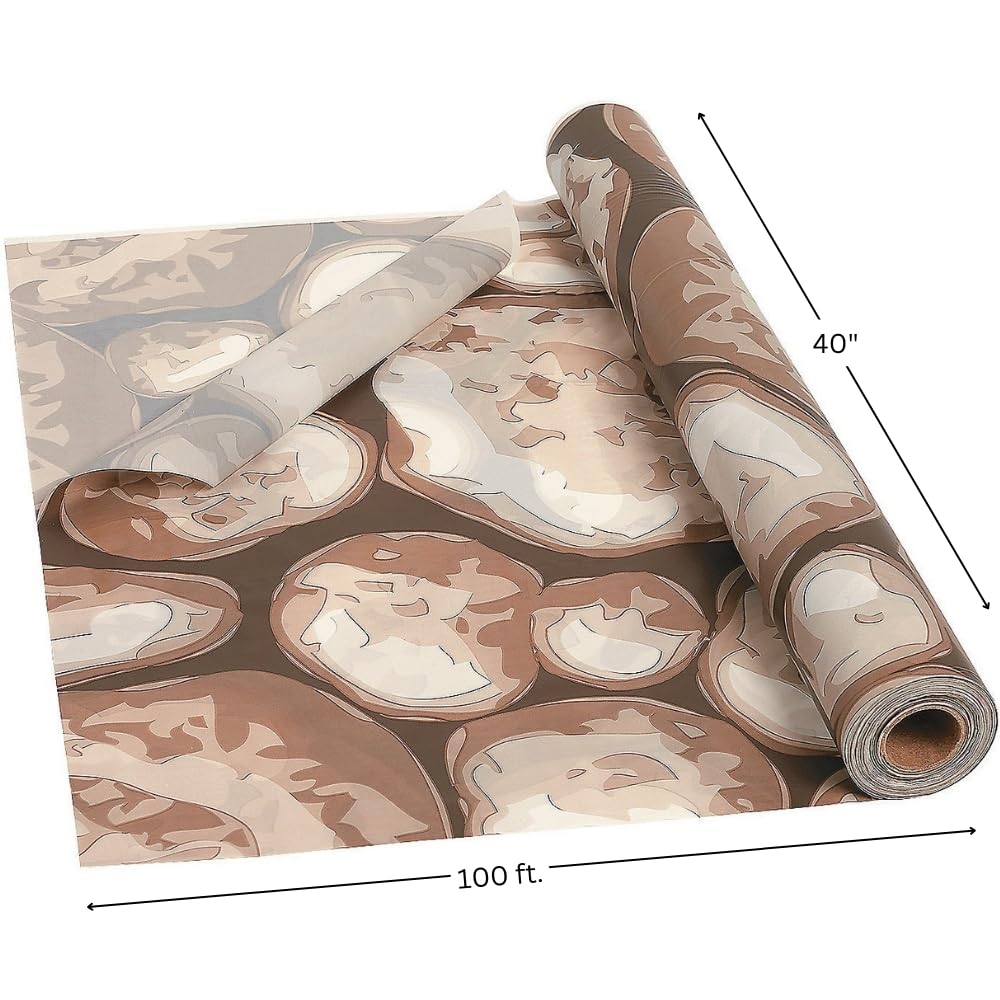 Fun Express Cobblestone Tablecloth Roll - 100ft Disposable Plastic Medieval Party Decorations | Perfect for VBS, Vacation Bible School, Renaissance Fairs & Themed Events