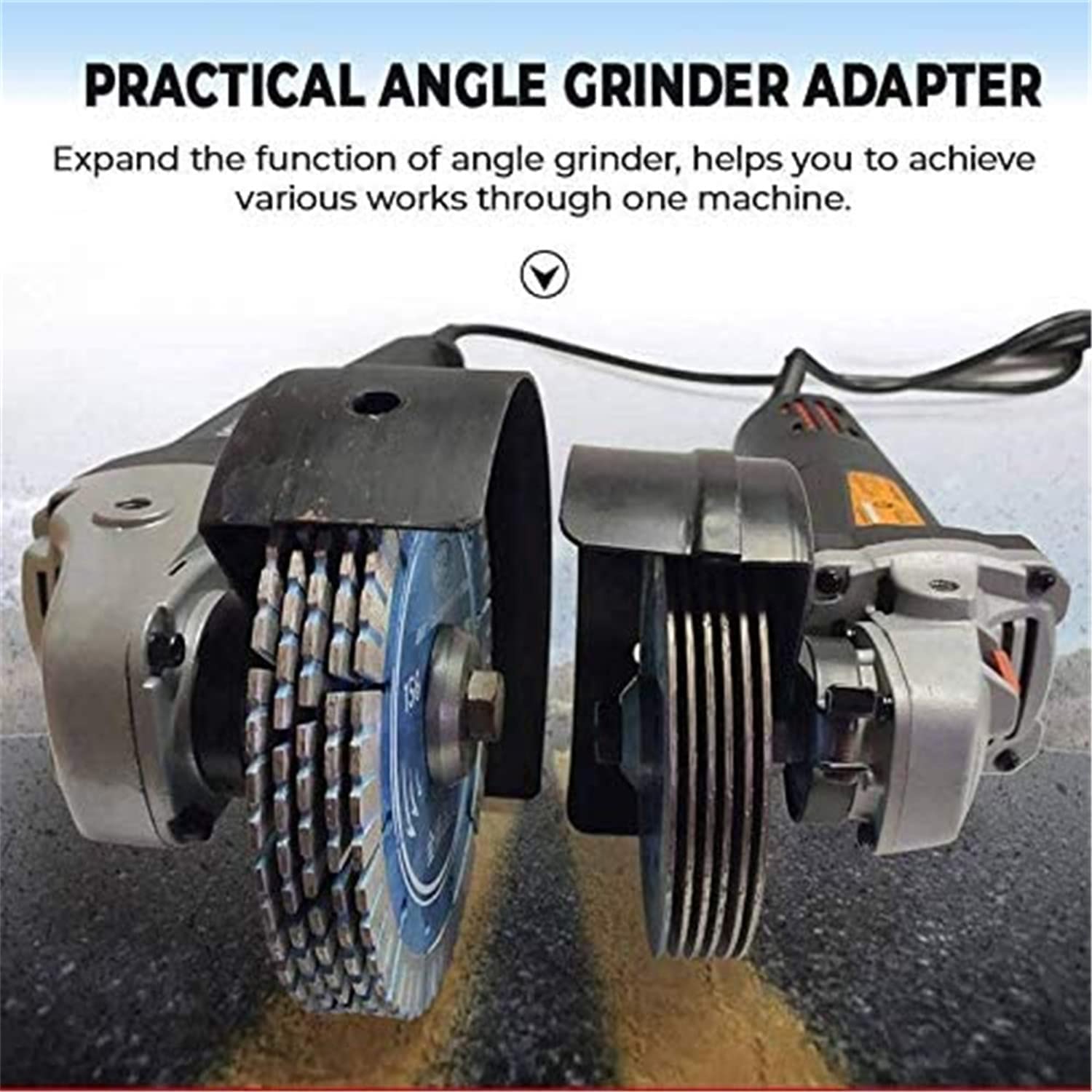 M10/M14 Angle Grinder to Grooving Machine Adapter Converter - Power Tool Accessory for Slotting & Drilling | Compatible with Variable Speed Tools | Workshop & DIY Projects