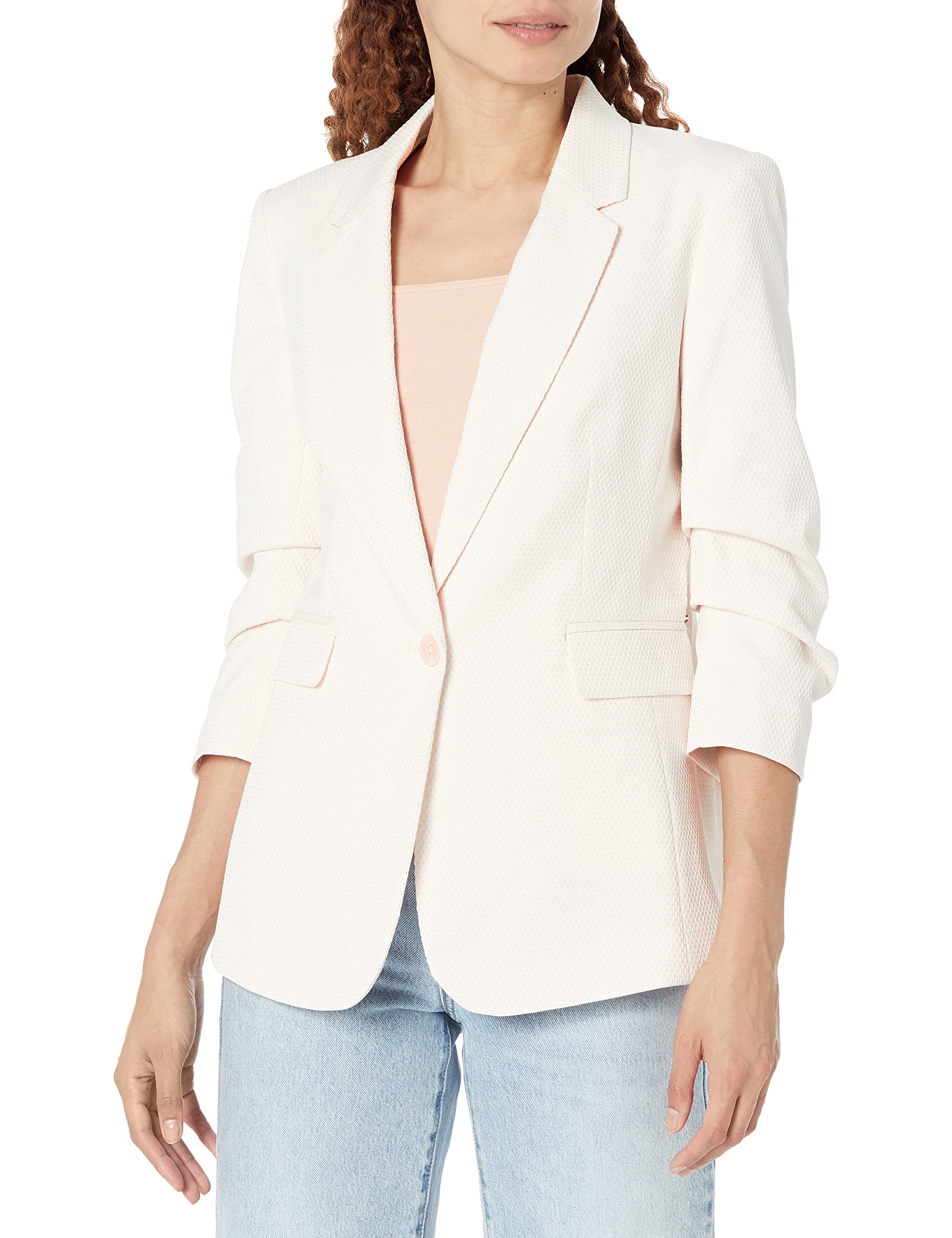 DKNY Women's Business Casual Blazer Jacket - Slim Fit Professional Office Wear for Women | Perfect for Work, Interviews & Business Meetings