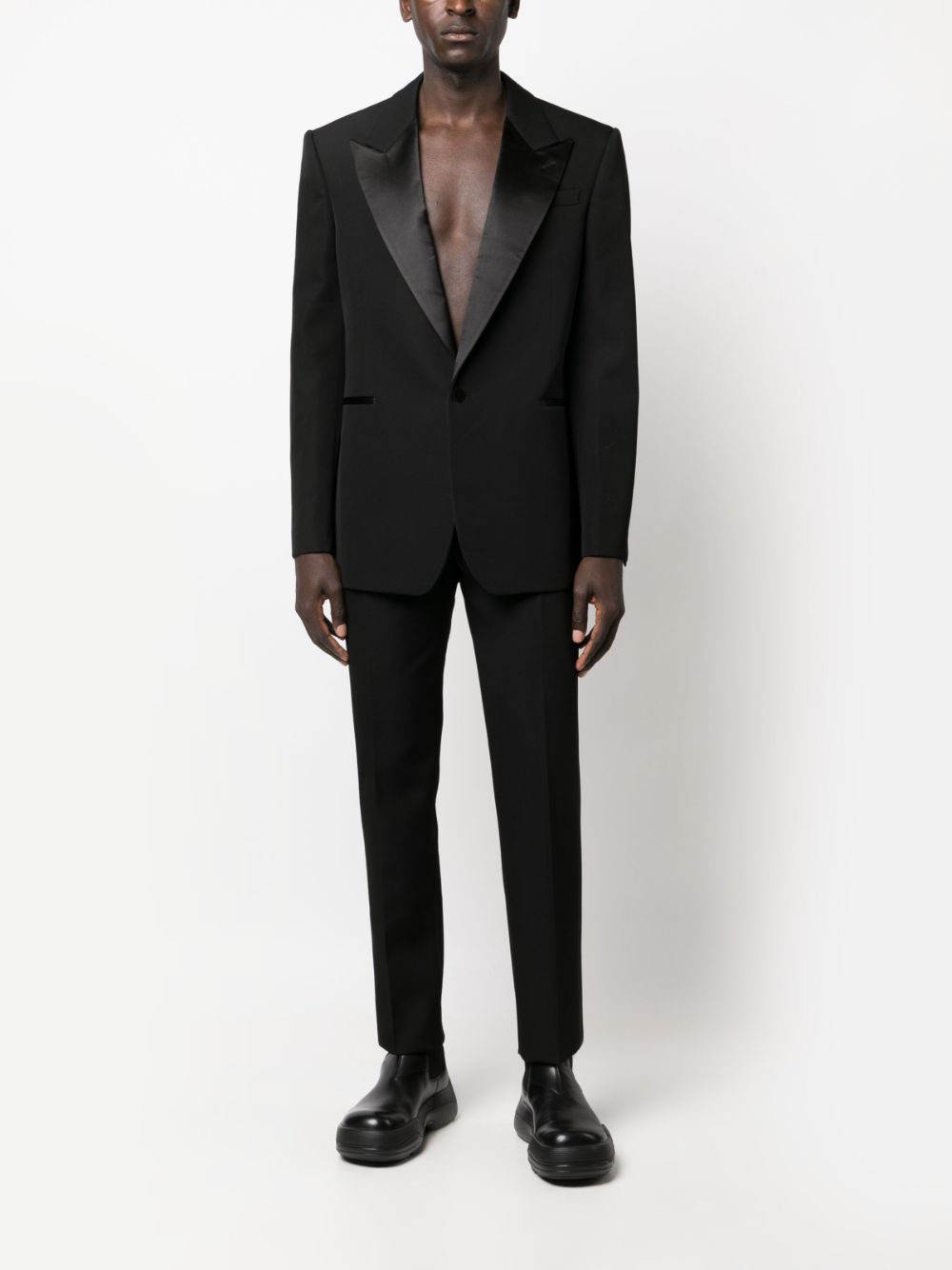 Alexander McQueen Black Trousers for Men - Luxury High-Waisted Slim Fit Pants for Business, Office & Formal Occasions