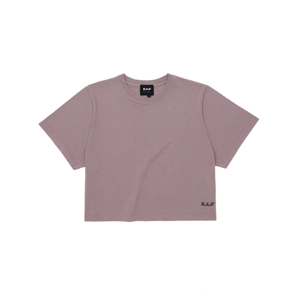 Custom Logo Crop Top - Dust Purple Women's Fashion Tee | Perfect for Casual Wear, Gym & Street Style