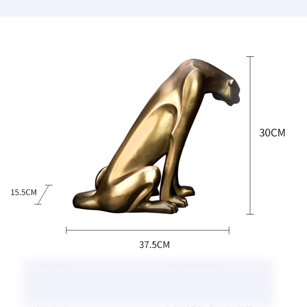 LILOVE Cheetah Sculpture - Handcrafted Resin Leopard Statue, Animal Art Decor for Home & Office - Perfect for Bookshelf, Mantel, or Gift Giving