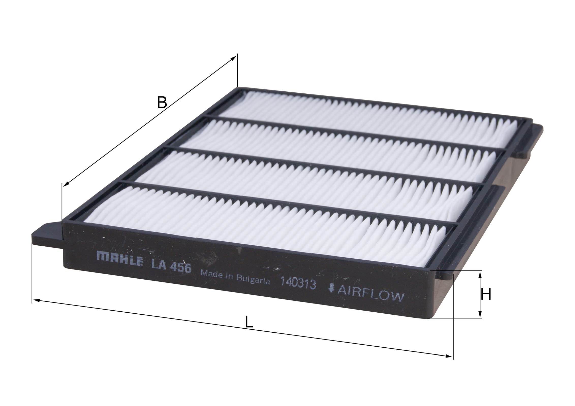 MAHLE LA 456 Premium Cabin Air Filter Replacement for Cars & Trucks - Improves Air Quality, Reduces Allergens & Odors - Perfect for Driving in Polluted Areas or Allergy Season