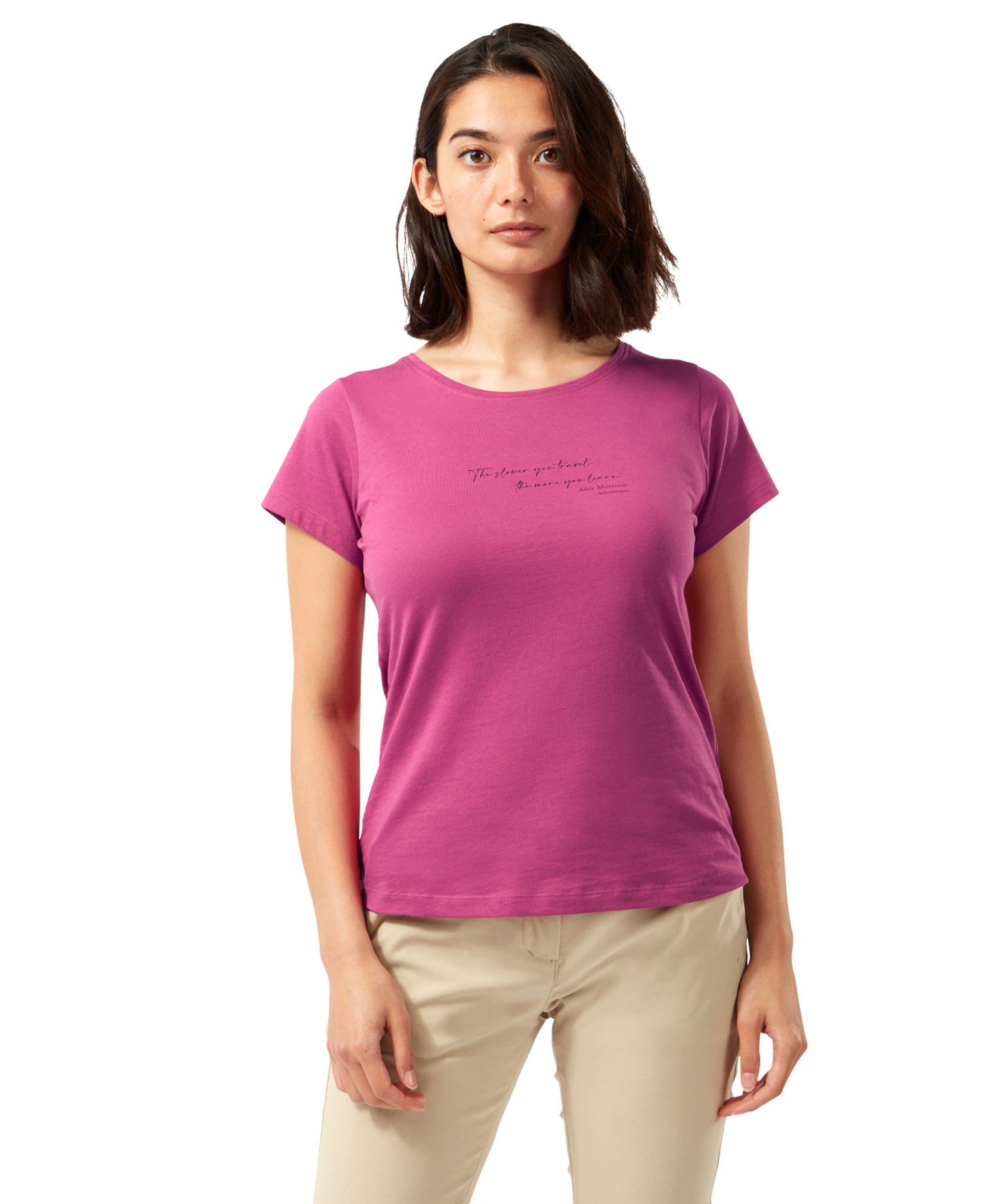 Craghoppers Miri Short Sleeve T-Shirt for Women - Lightweight Quick-Dry Travel & Hiking Shirt - Perfect for Outdoor Adventures and Casual Wear