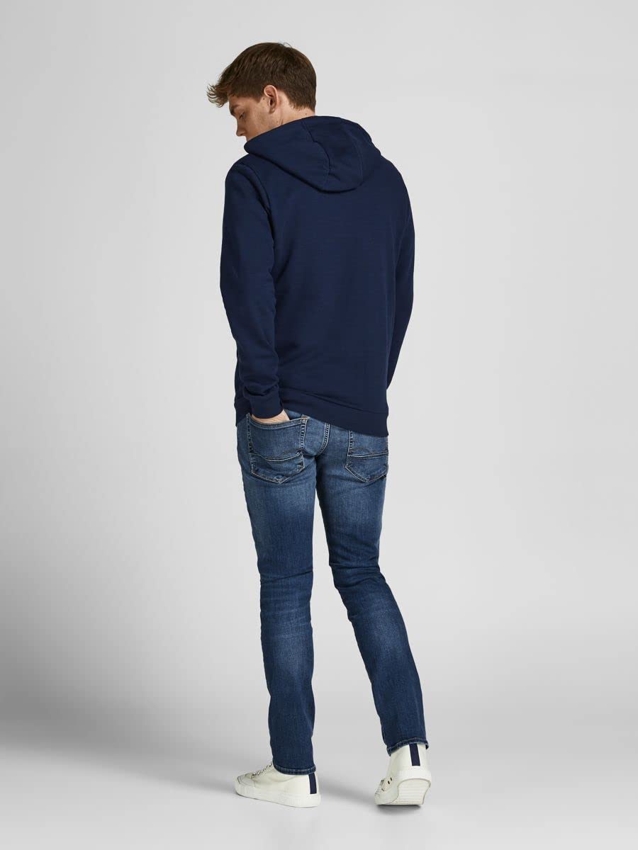 JACK & JONES Men's Glenn Fox Slim Fit Stretch Denim Jeans - Comfortable Casual Pants for Work, Dating & Everyday Wear