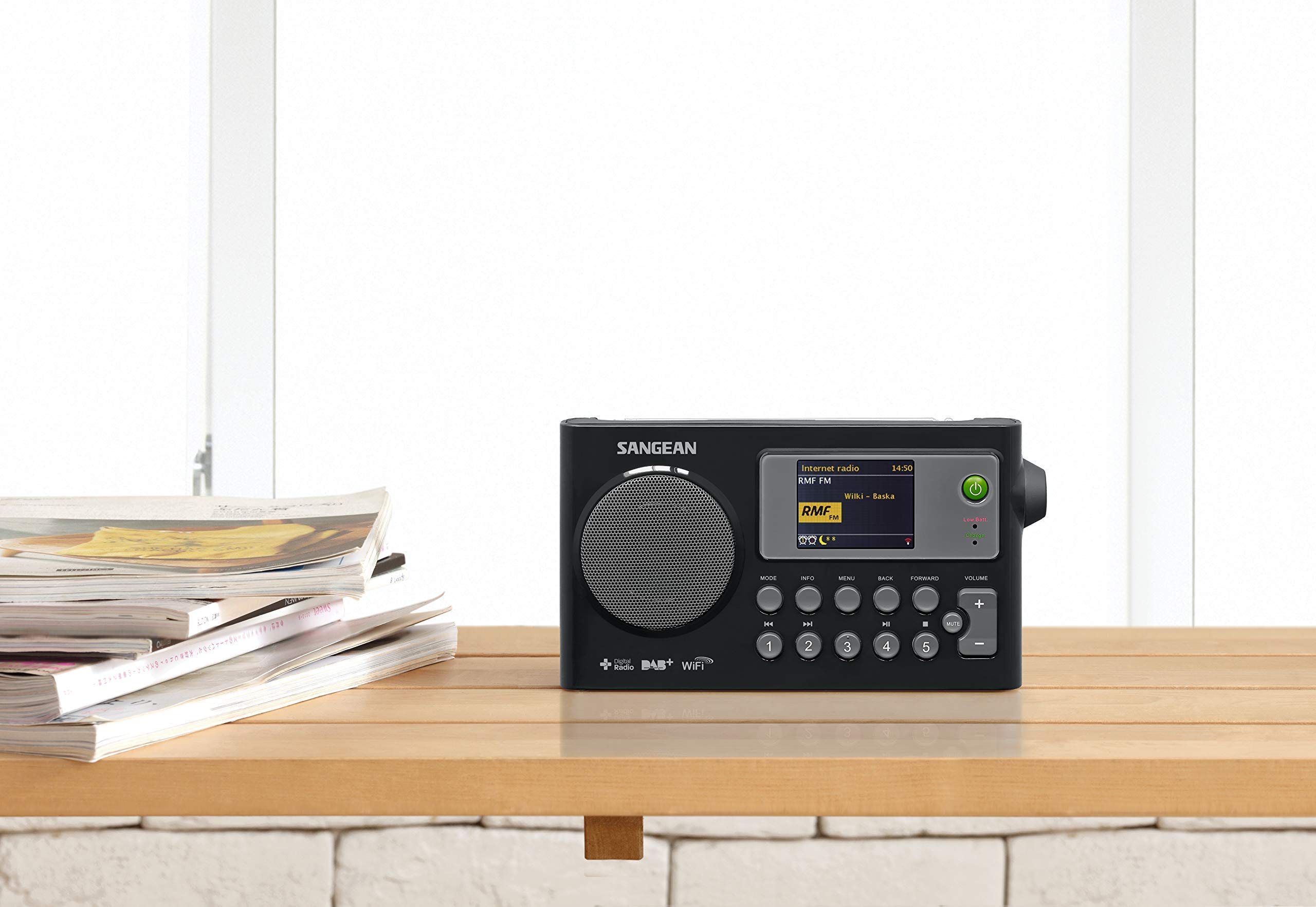 Sangean WFR-27C Internet Radio with DAB+/FM-RDS Digital Receiver & Network Player - Perfect for Home, Office, and Outdoor Use