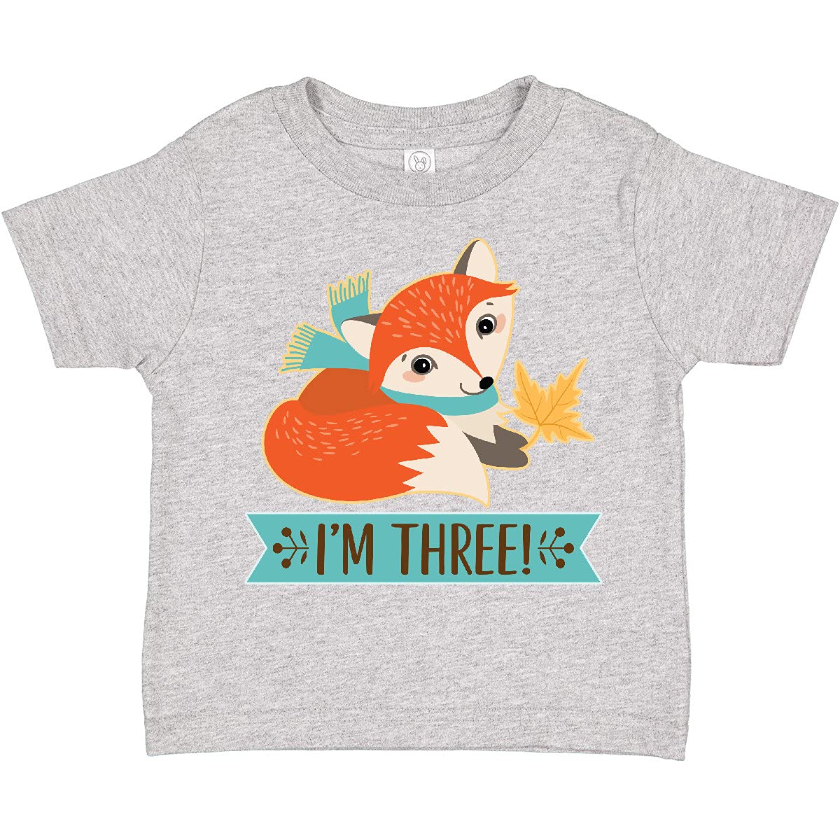 Inktastic 3rd Birthday Fox Toddler T-Shirt - Cute 3 Year Old Outfit for Boys & Girls - Perfect for Birthday Parties, Photo Shoots & Casual Wear