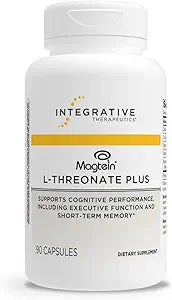 Integrative Therapeutics Magtein® Magnesium L-Threonate Supplement - Supports Memory, Focus & Cognitive Health - Ideal for Students, Professionals & Seniors