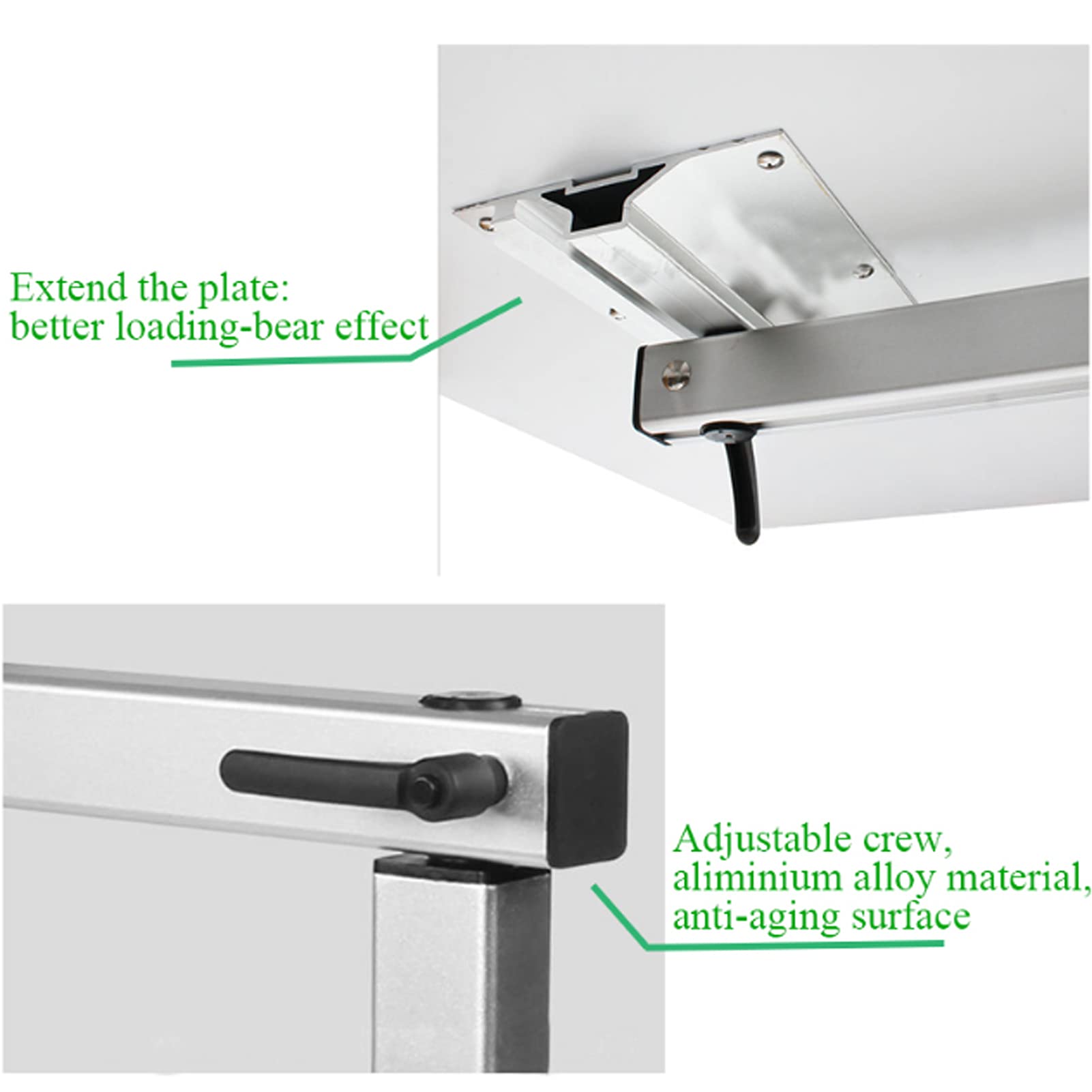 Heavy Duty 360° Rotatable Removable Table Leg - Adjustable Desk Pedestal Stand for RV, Marine Boat, Caravan & Motorhome | Perfect for Laptop Workstations, Dining & Outdoor Adventures