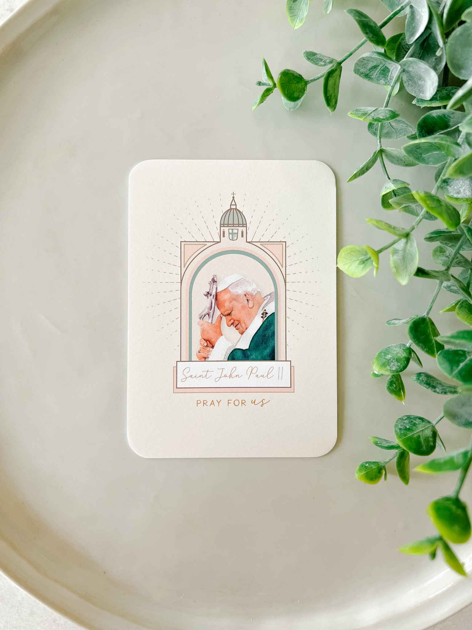 Saint John Paul II Prayer Card - Religious Keepsake for Devotion, Worship & Spiritual Gifts - Perfect for Prayer Time, Church Events & Inspirational Gifts
