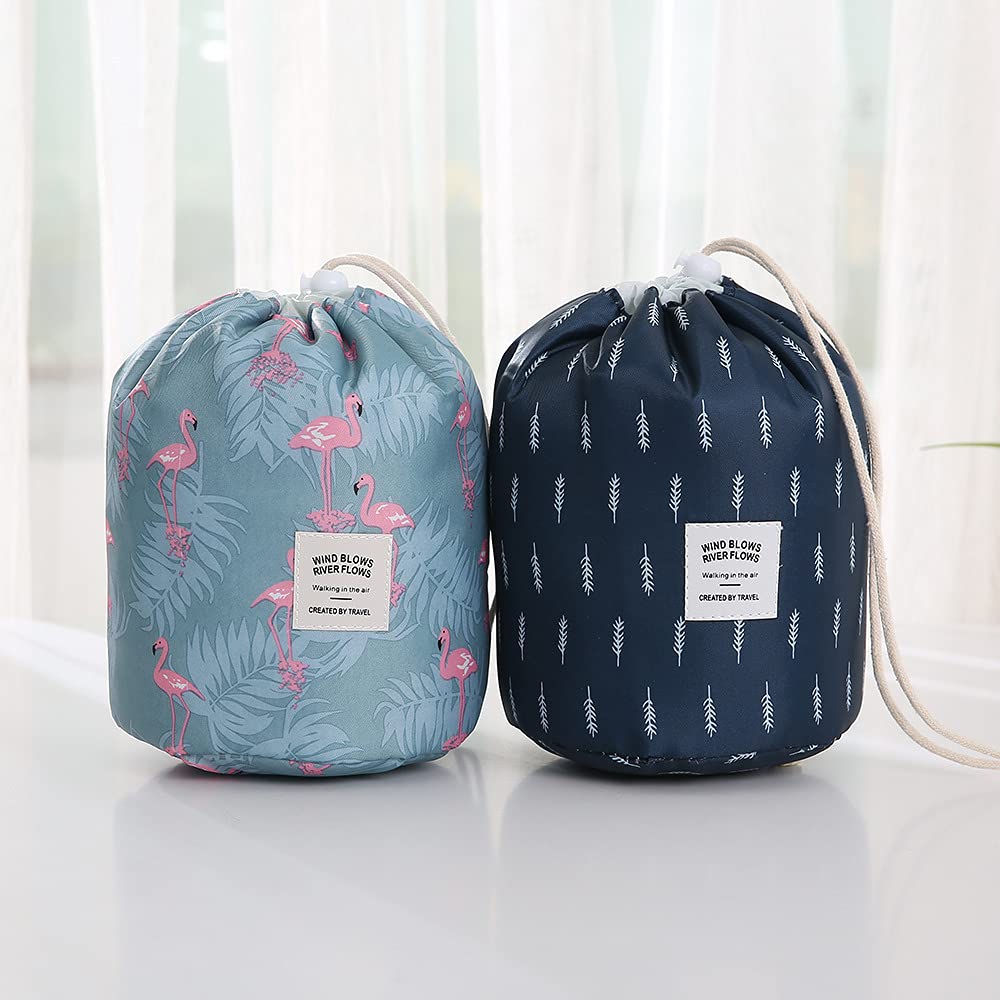 Linnet Travel Large Capacity Drawstring Cosmetic Bag - Waterproof Makeup Organizer Pouch for Toiletries, Jewelry & Travel Essentials (Color May Vary) - Perfect for Gym, Vacation & Daily Use
