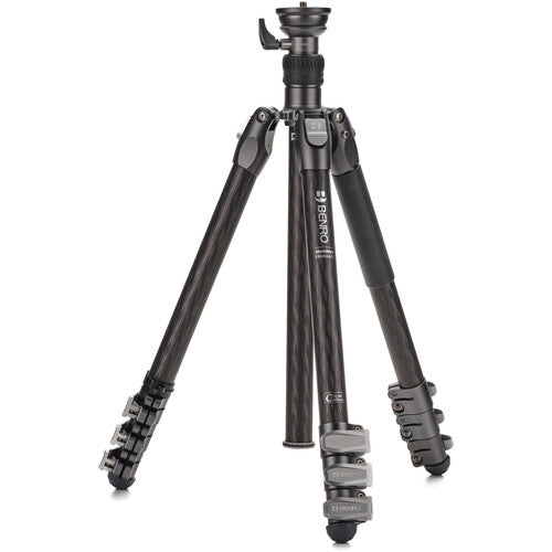Benro Rhino CF Three Series Carbon Fiber Tripod & Monopod with Flip Locks - Lightweight Travel Tripod for DSLR Cameras, Perfect for Photography, Hiking & Outdoor Adventures