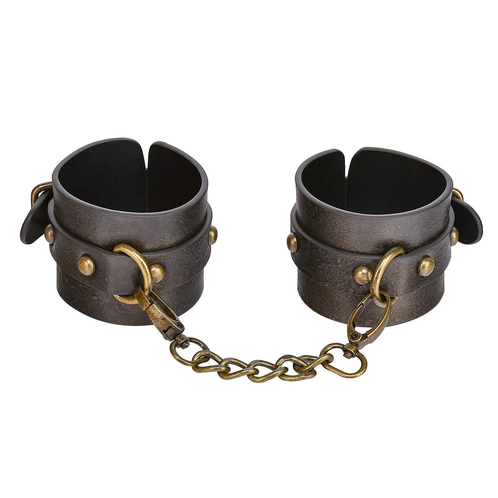 Premium Adjustable Bondage Handcuffs & Ankle Cuffs Set with Metal Chain - BDSM Restraints Kit for Couples, Adults & Beginners - Perfect for Role Play, Fetish Exploration & Spicing Up Intimacy