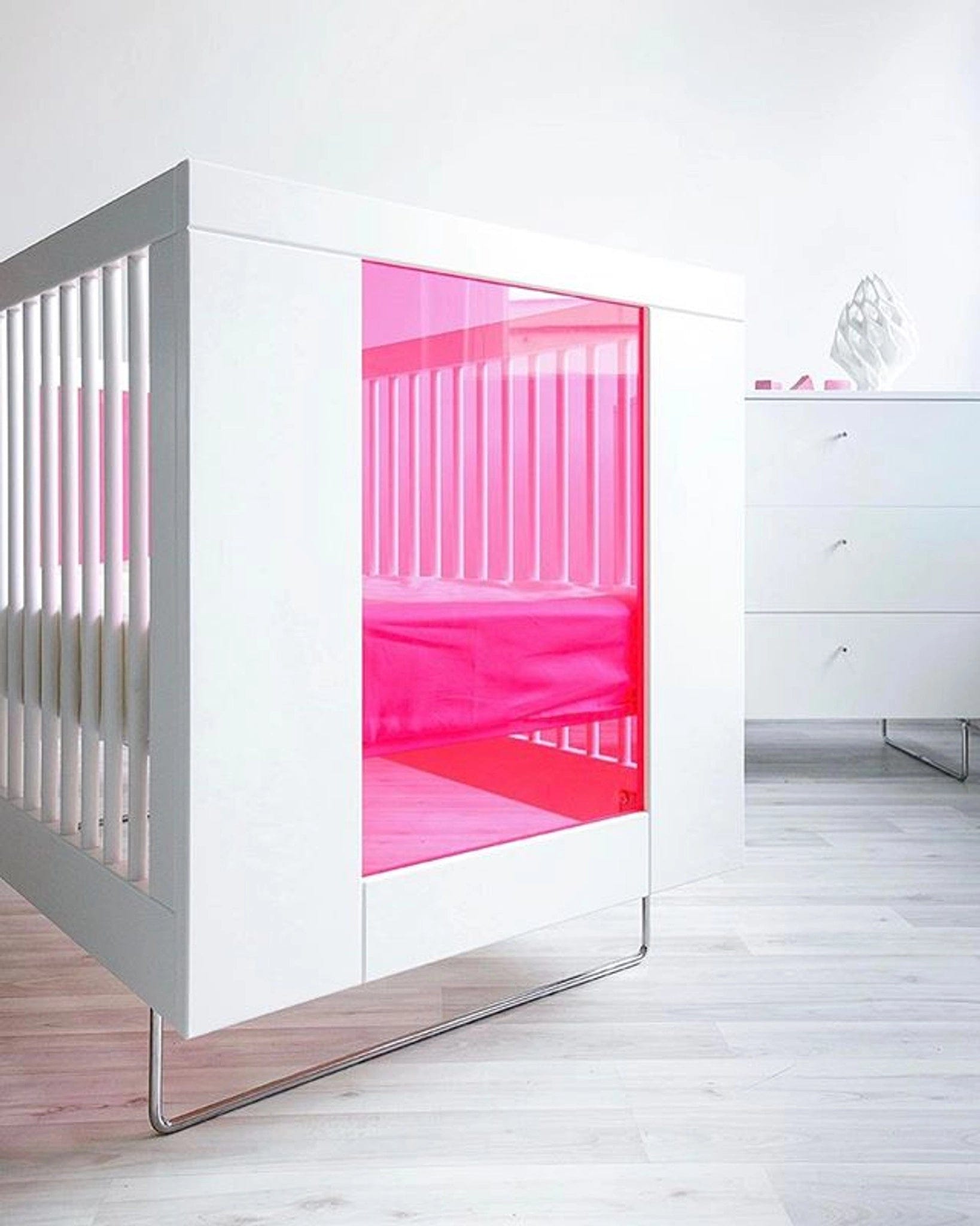 Spot On Square Alto Crib - Modern Baby Crib with Adjustable Height, Convertible to Toddler Bed | Perfect for Nursery, Daycare & Small Spaces
