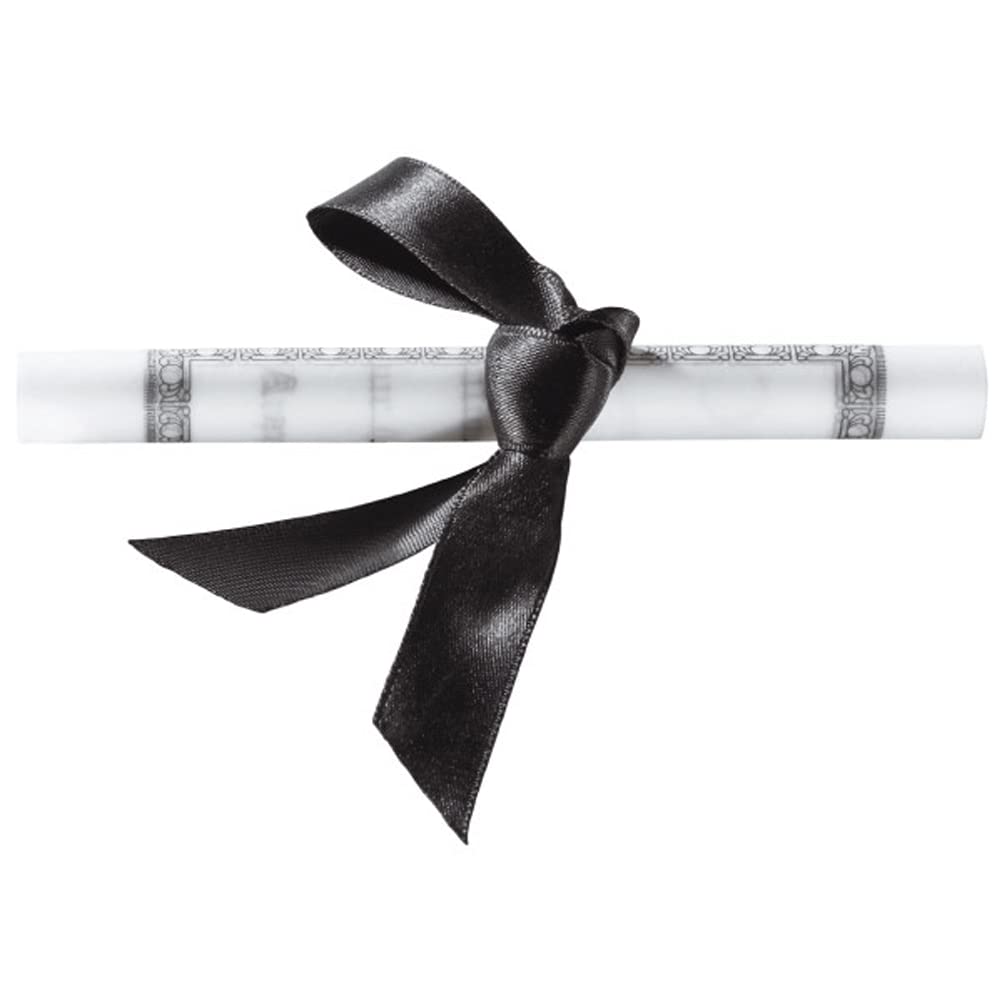 Black Plastic Graduation Cap Cake Topper with Large Paper Diploma - Perfect for Graduation Party Decorations, School Celebrations & Commencement Cakes