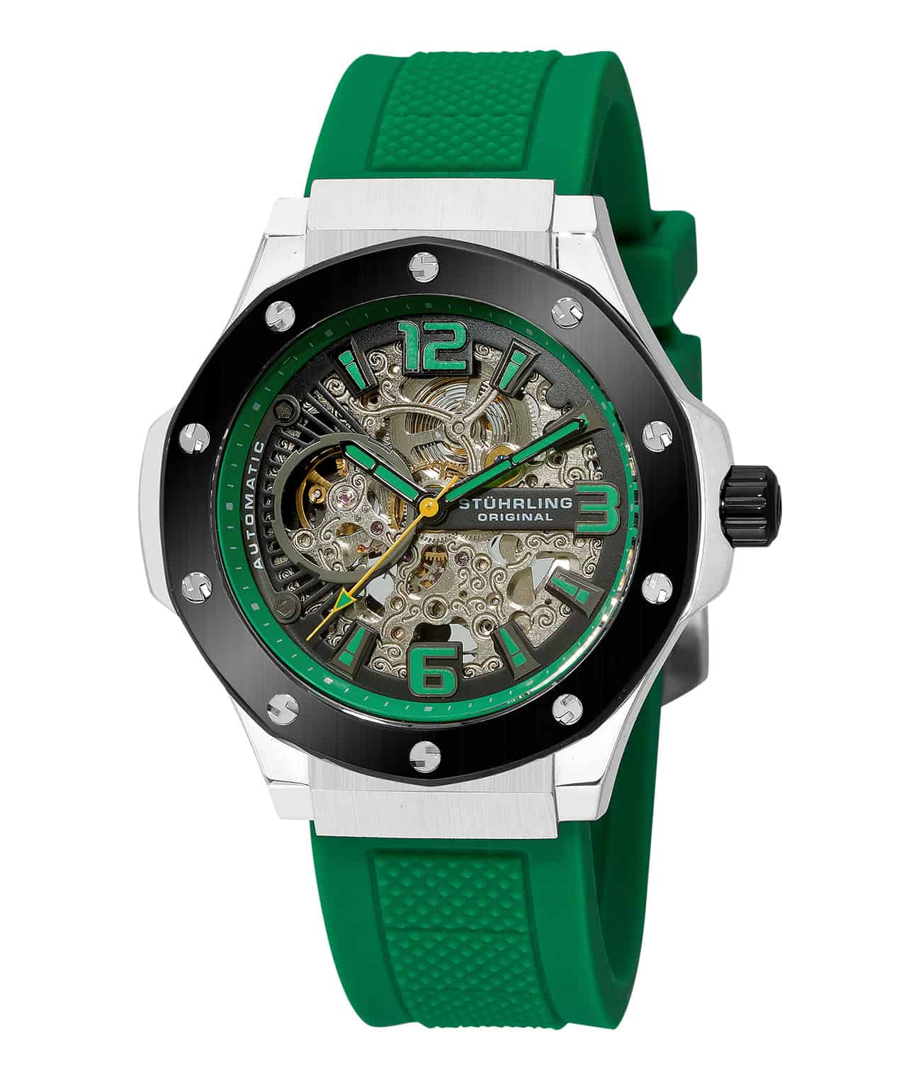 Black Dial / Black PVD Case / Black Silicone Strap Tang Buckle 3