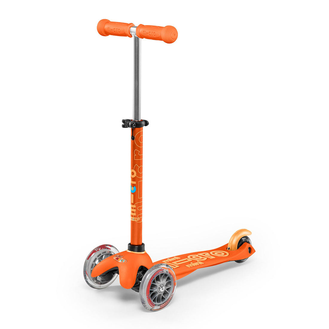 Micro Mini Deluxe 3 Wheel Scooter for Kids - Orange | Lightweight Foldable Kick Scooter for Boys & Girls Ages 3-8 | Perfect for Neighborhood Rides, Park Adventures & School Commutes