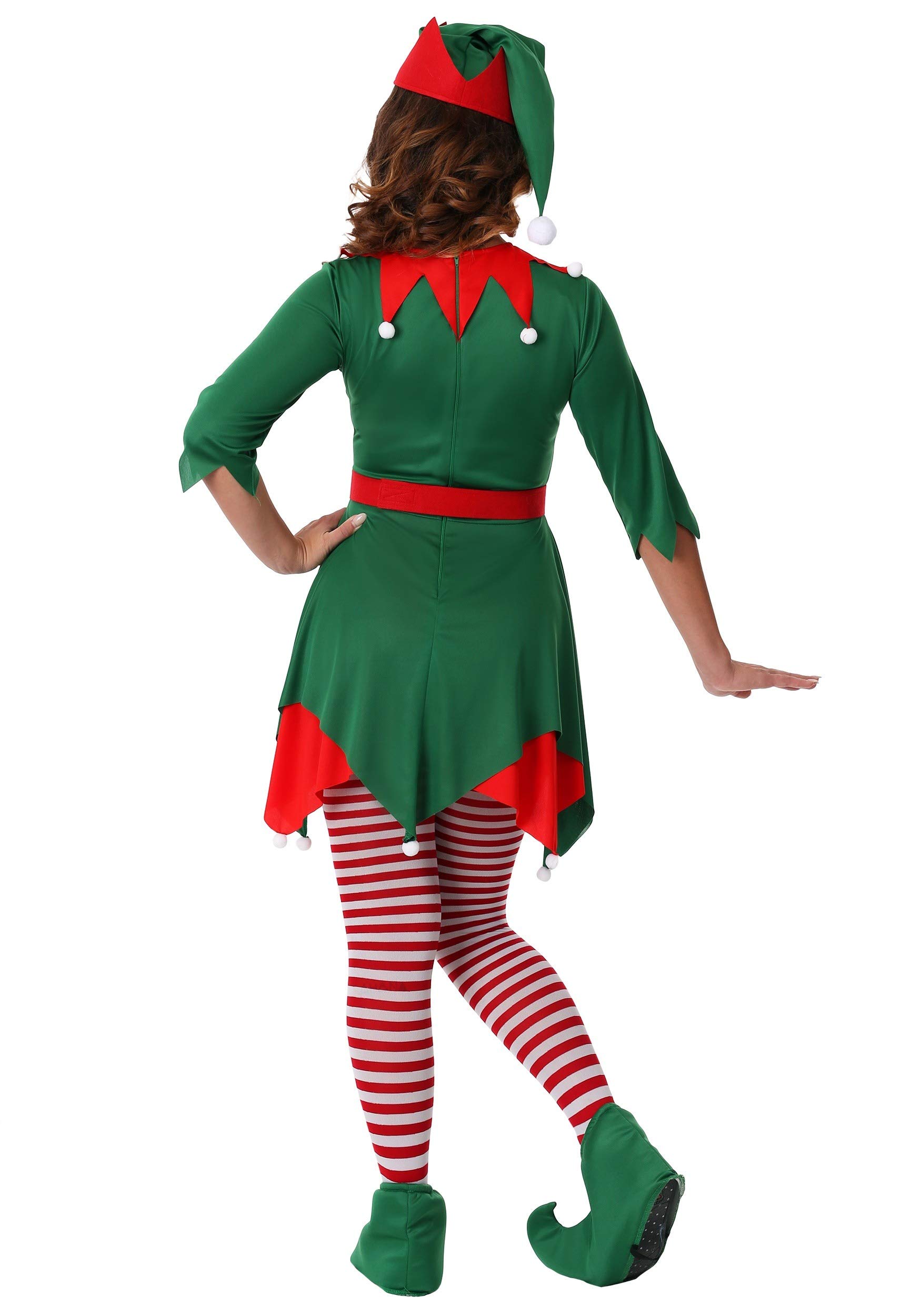 Plus Size Santa's Helper Costume for Women - Festive Elf & Toy Maker Outfit for Christmas Cosplay, Holiday Parties & Family Gatherings
