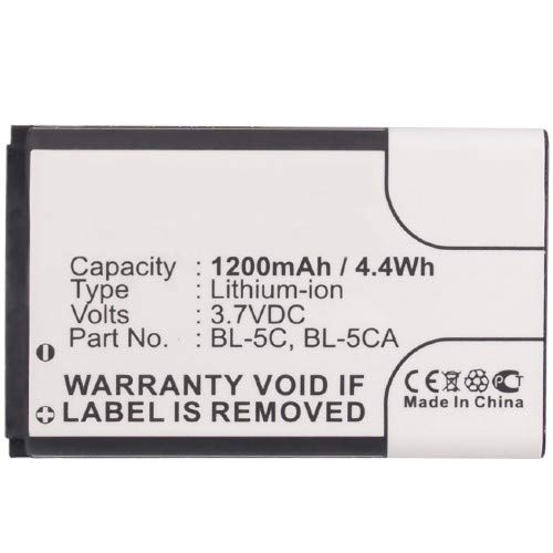 Synergy Digital Nokia 2730 Battery - 1200mAh Li-ion for Extended Use