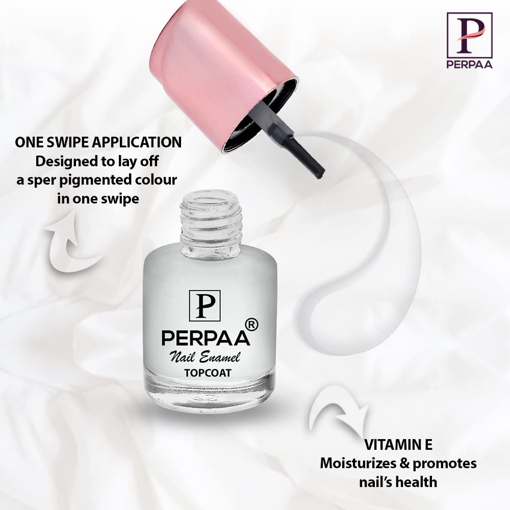 PERPAA® Quick-Drying Long-Lasting Clear Gel Nail Polish - Transparent Shine for Manicures, Pedicures & Nail Art - Salon Quality at Home