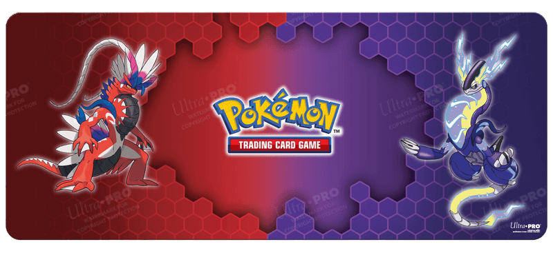 6ft Pokemon Table Mat - Miraidon & Kuraidon Themed Gaming Table Cover for Scarlet Violet Fans | Perfect for Game Nights, Collectors Displays & Anime Decor