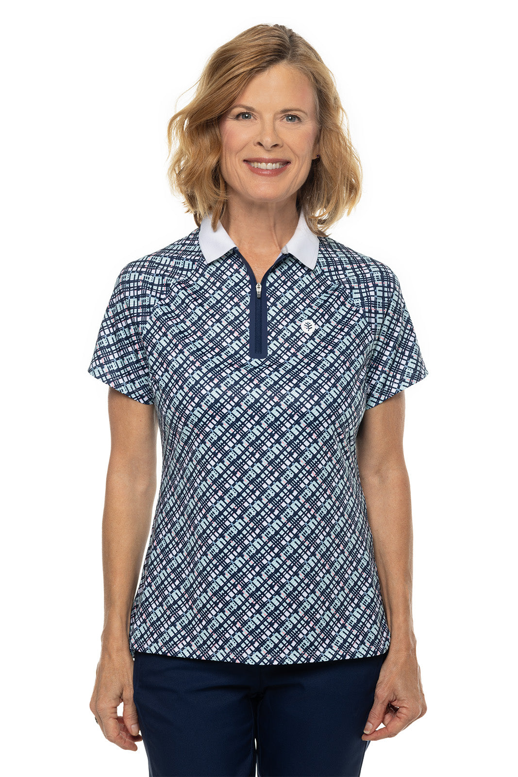 Women's Double Eagle Short Sleeve Polo Shirt - Comfortable Cotton Blend Casual Top for Work & Golf | Perfect for Office, Outdoor Activities & Summer Wear
