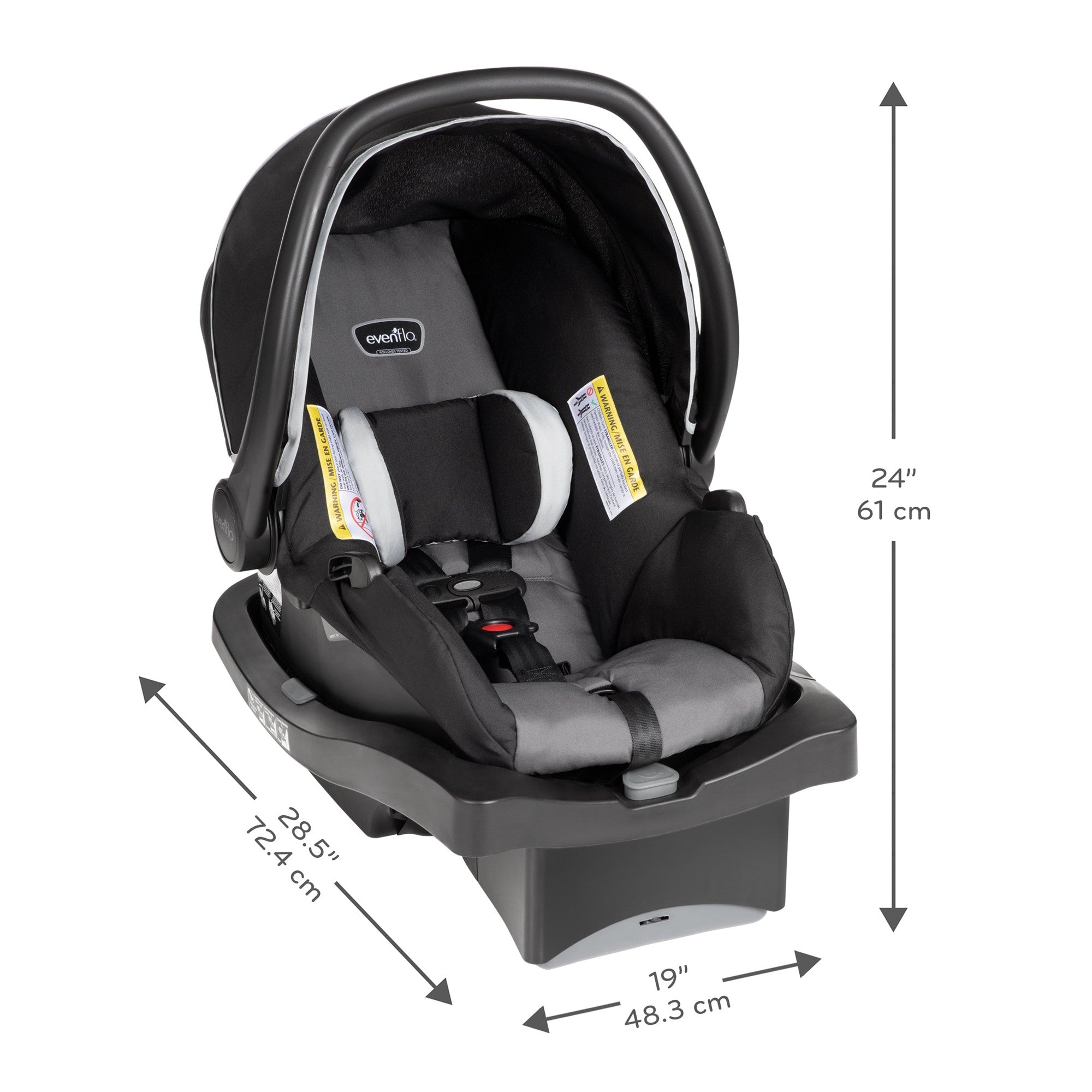 Evenflo Victory Plus Jogging Stroller Travel System - Lightweight All-Terrain Baby Stroller with Car Seat | Perfect for Running, Hiking & Outdoor Adventures with Your Baby