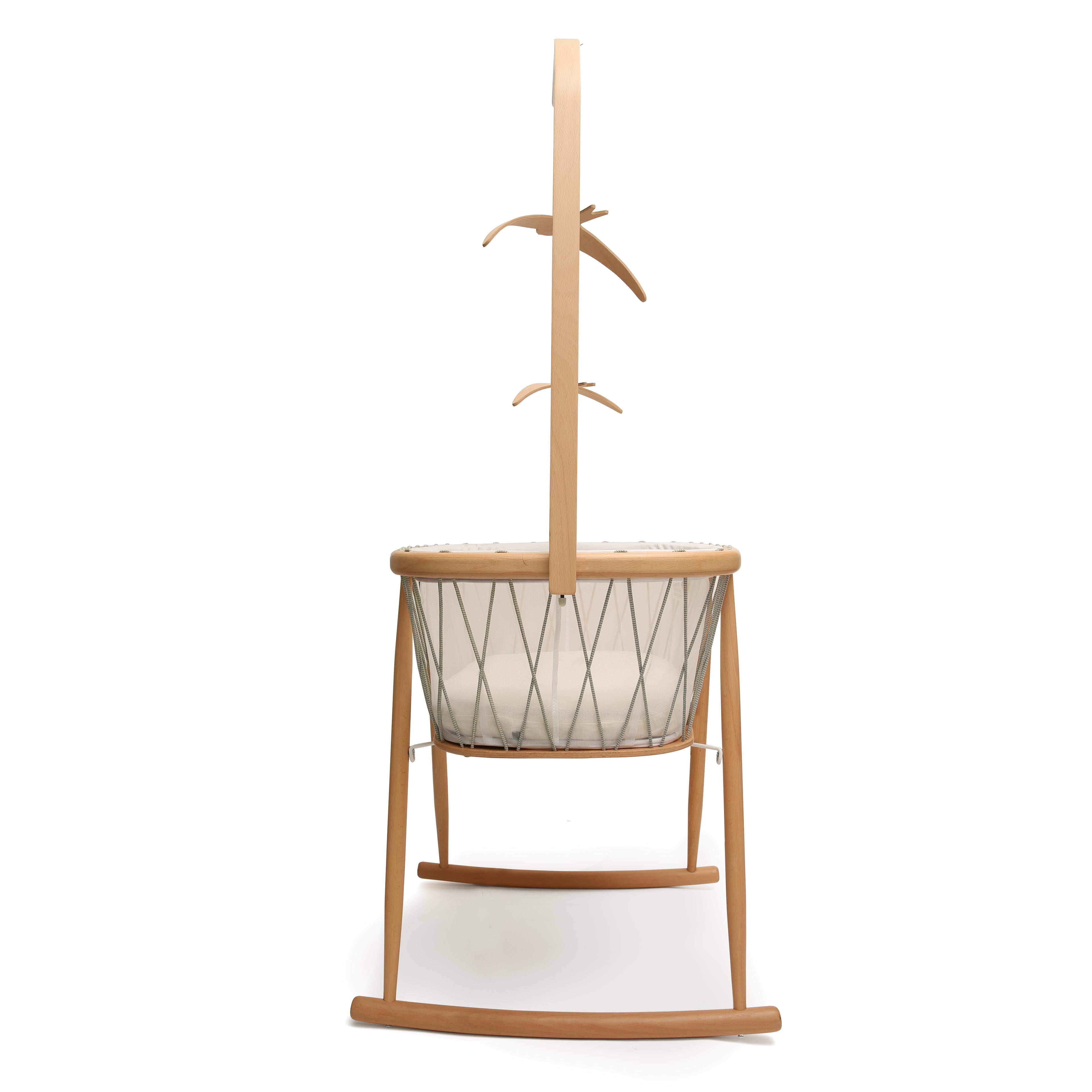 Charlie Crane KANO Hanger Bed Arrow - Modern Wooden Baby Crib with Adjustable Height for Nursery, Bedroom & Kids Room Decor | Perfect for Newborns & Toddlers | Space-Saving Design for Small Rooms