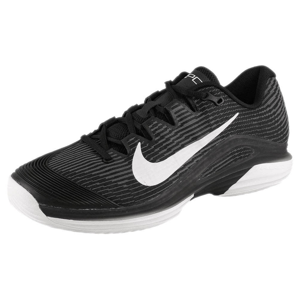 Nike Men's Air Zoom Vapor 12 Tennis Shoes - Black/White | Lightweight & Breathable for Court Performance | Perfect for Tennis, Training & Casual Wear