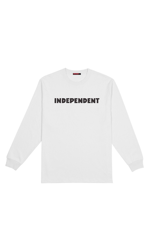 Men's ITC Grind Chest Graphic Long Sleeve T-Shirt - White Cotton Crewneck Tee for Casual Wear, Street Style & Everyday Comfort