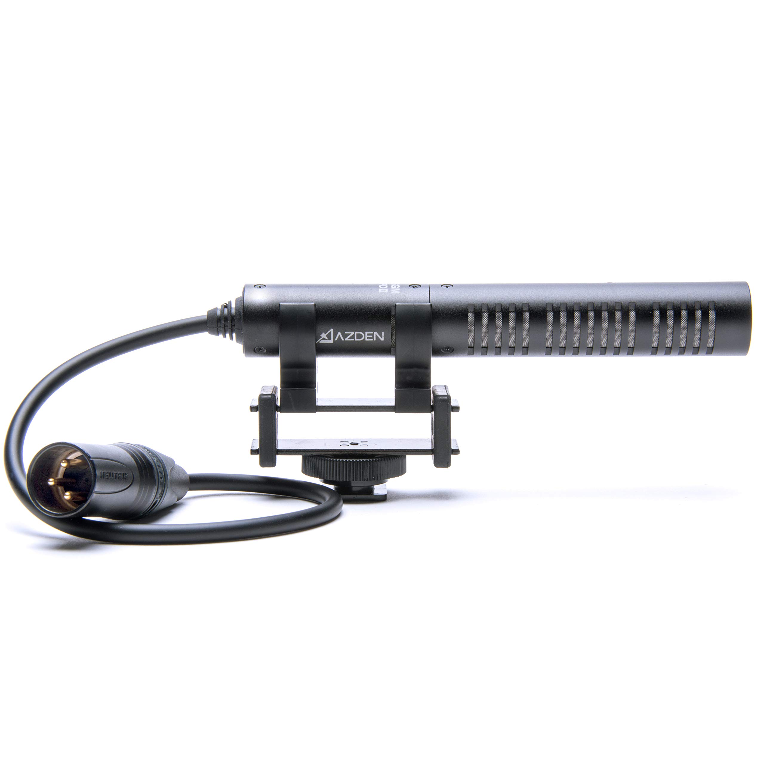 Azden SGM-PDII Compact Shotgun Microphone with XLR Cable - Professional On-Camera Mounting for DSLR, Camcorders & Video Production - Perfect for Filmmaking, Interviews & YouTube Videos