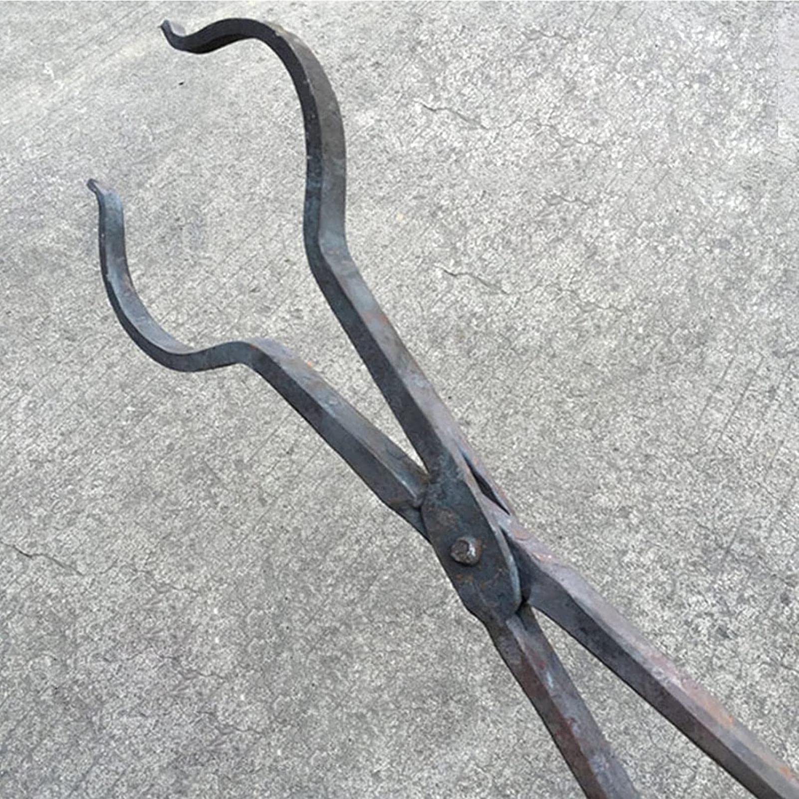 Blacksmith Tongs, 500mm Forging Tongs with 1.2kg Anvil - Heavy Duty V-Bit Knife Making Tools for Blacksmiths, Engineers & Metalworkers - Perfect for Knife Forging, Metal Shaping & DIY Projects