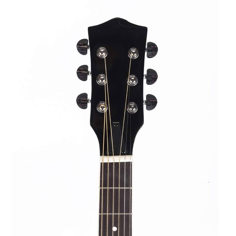 Premium 6-String Banjo - Professional Grade Wood & Metal Construction in White & Natural Wood Finish | Perfect for Bluegrass, Folk Music & Stage Performances