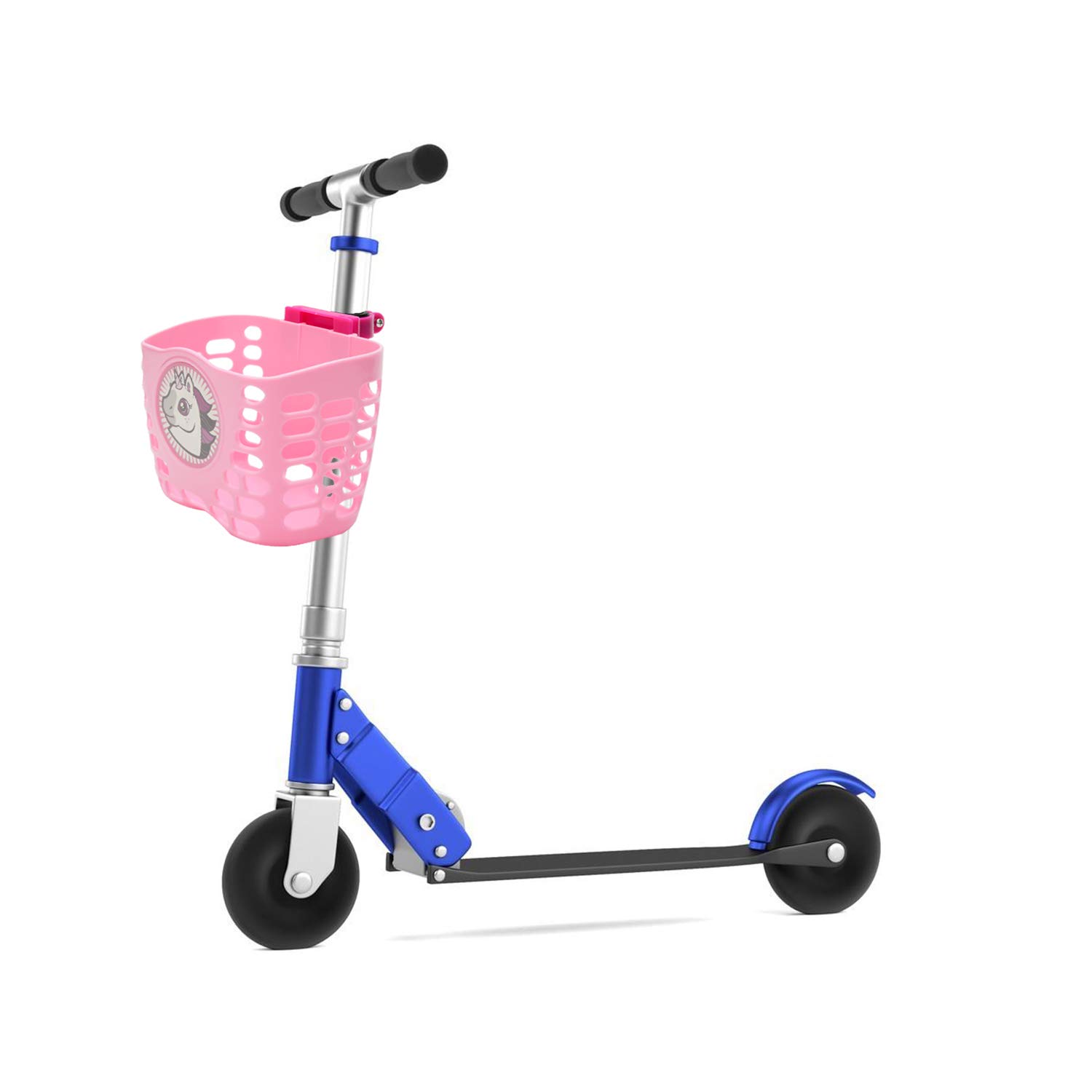 **Kids Bike Basket for Girls & Boys - Cute Cartoon Front Handlebar Storage Basket with Streamers & Bell - Perfect for Scooters & Bicycles - Pink**    *(Use: Ideal for school rides, picnics, or carrying toys & snacks on family bike trips!)*