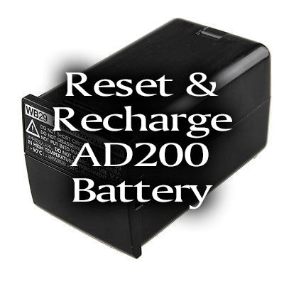 AD200/AD300Pro Flash Battery Reset & Recharge Kit - Compatible with WB29 & WB300P Batteries - Perfect for Studio Photography & On-Location Shoots
