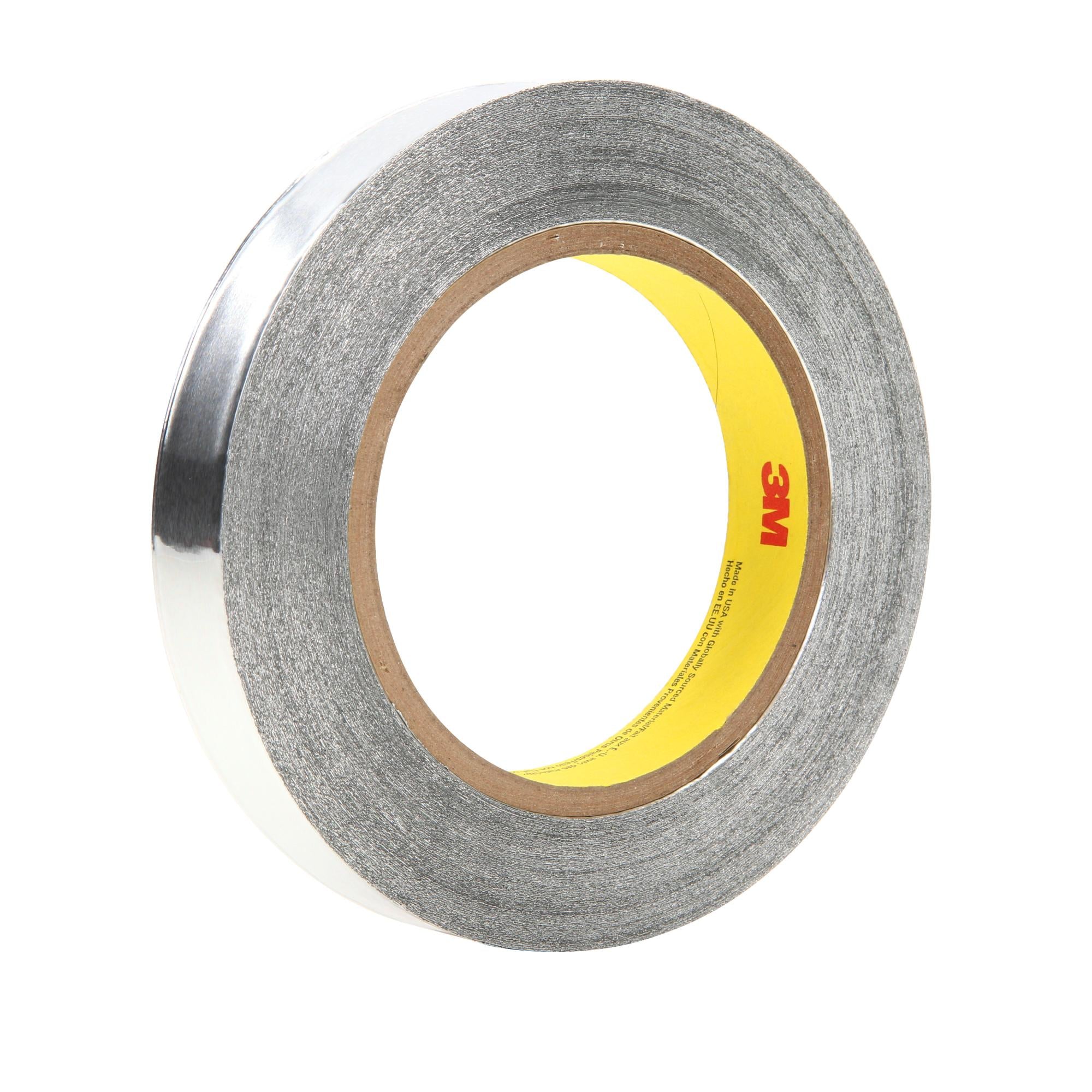 3M Aluminum Foil Tape 425 - High Temperature Resistant Silver HVAC Tape (1/4 inch x 60 Yards, 4.6 mil Thickness) - Perfect for Duct Sealing, Pipe Insulation & HVAC Repairs
