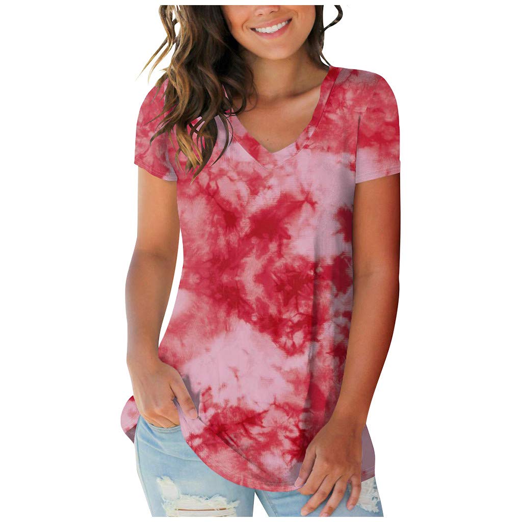 Women's Summer Tops Short Sleeve Casual Blouse - Floral Print Zip Tunic Shirt for Ladies | Perfect for Beach Outings, Vacation Wear & Casual Summer Dresses