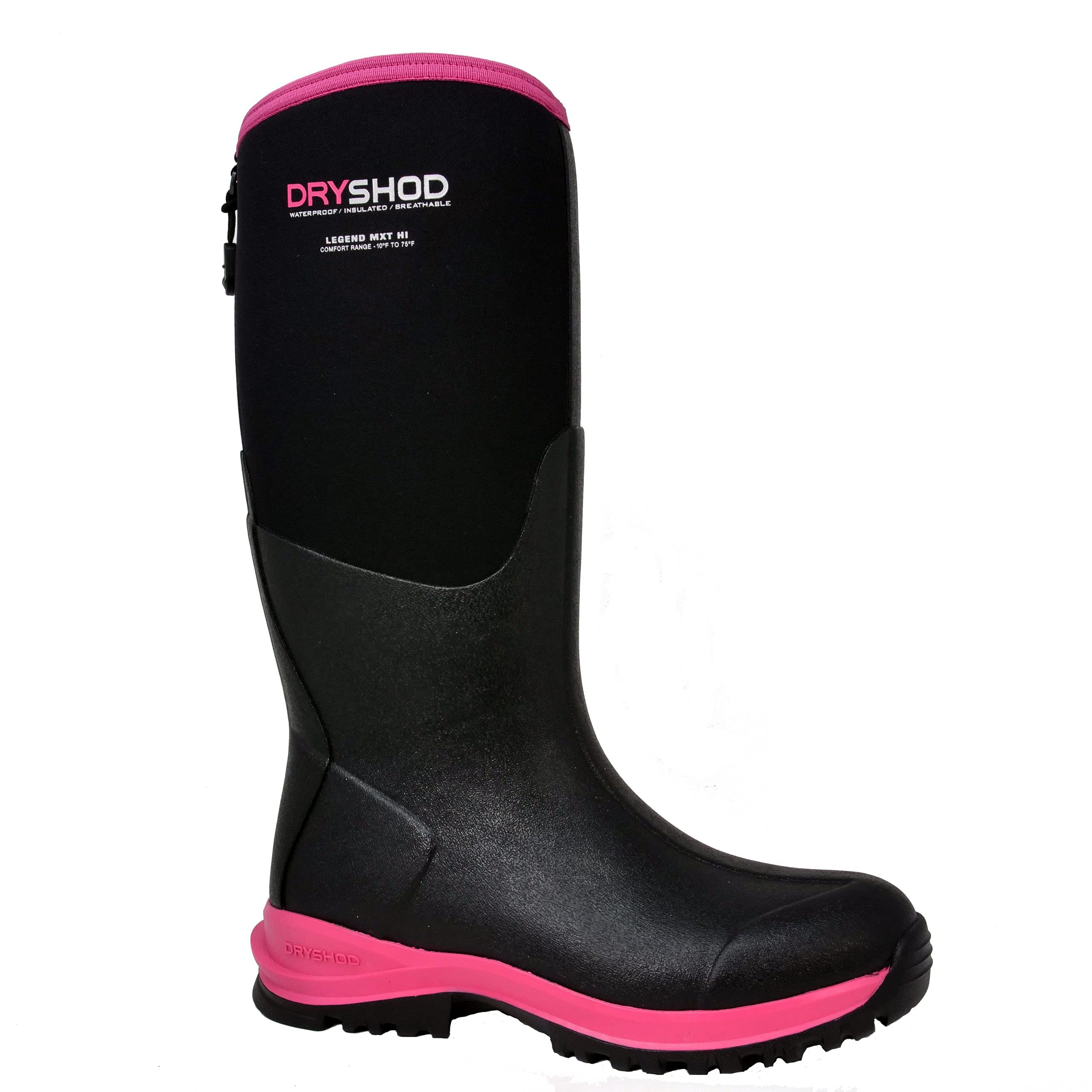 Dryshod Women's Legend MXT Adventure Hi Rubber Boots - Waterproof Pull-On Winter & Rain Boots for Hiking, Gardening & Outdoor Activities