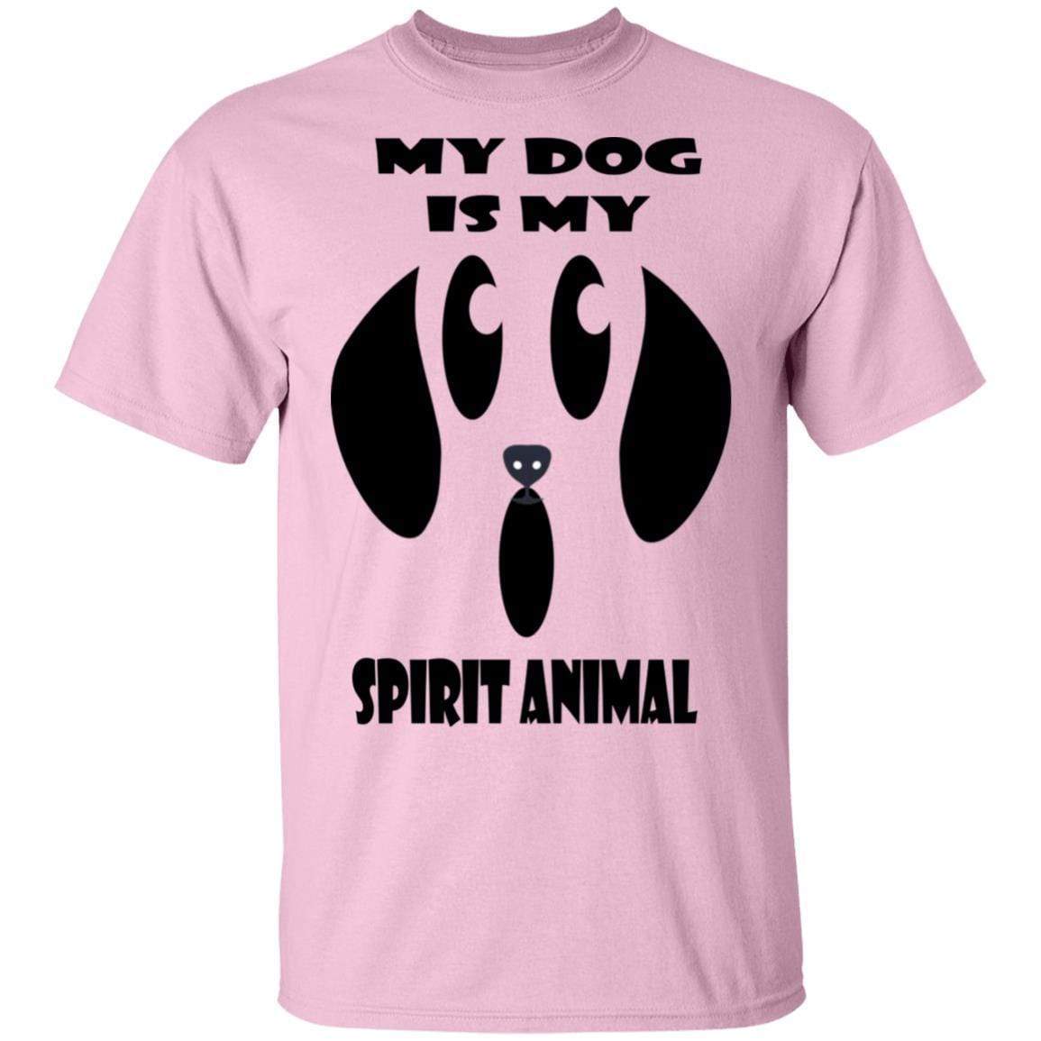 My Dog Is My Spirit Animal Halloween T-Shirt - Funny Pet Lover Cotton Tee for Women & Men - Perfect for Halloween Costumes & Dog Owner Gifts