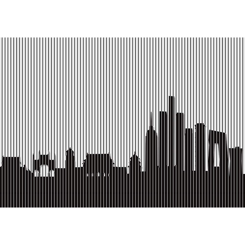 Abstract Black and White Building Wall Mural - Peel and Stick Removable Wallpaper for Bedroom Decor (66x96 inches) - Modern Home Art, Living Room & Office Wall Stickers