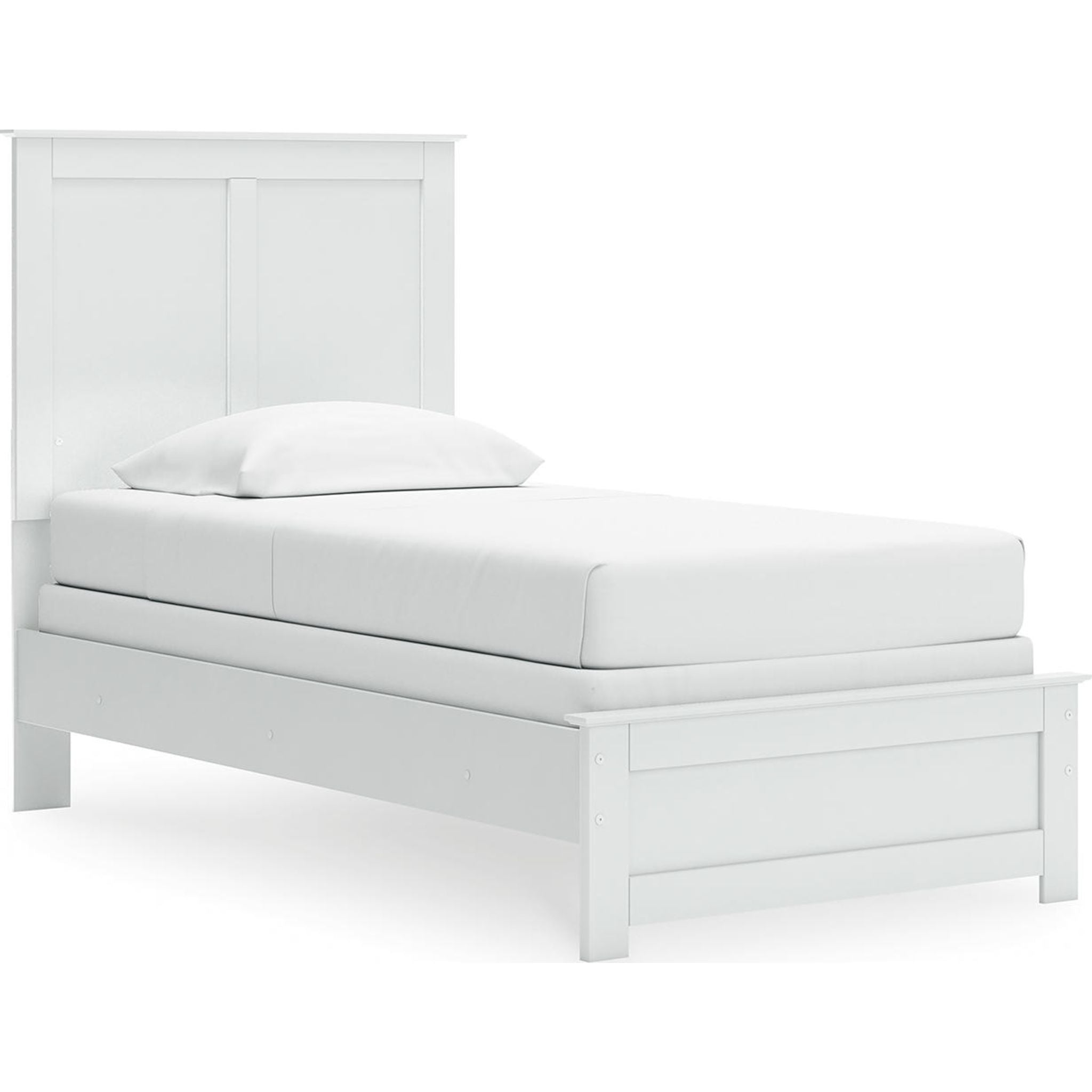 Bostwick Shoals Panel Bed - White Queen Size Wooden Bed Frame for Bedroom - Perfect for Modern Home Decor and Guest Rooms