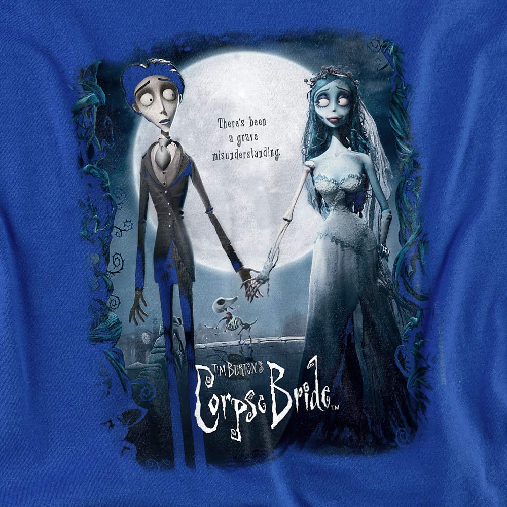 Corpse Bride Movie Poster Women's T-Shirt | Tim Burton Inspired Gothic Fashion | Perfect for Halloween, Cosplay & Alternative Style Outfits