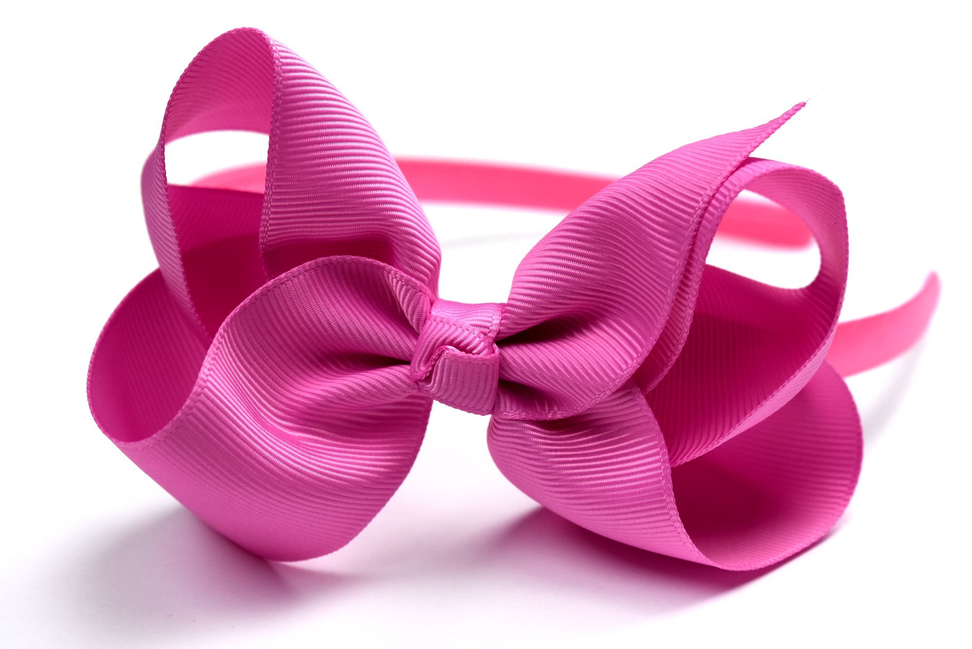 6-Pack Fashion Headbands with 4 Inch Bows - Pink, Orange, Green, Lavender, Teal & Yellow Hair Accessories for Girls | Perfect for School, Playtime, Parties & Everyday Wear