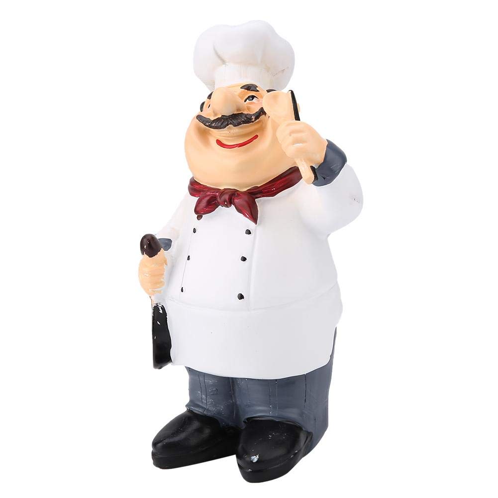 Premium Wal Front Resin Decorative Ornaments - Miniature Chef Figurine for Kitchen Countertop, Table & Restaurant Decor (71110-04) | Perfect for Home, Cafe & Shop Display