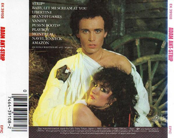 Adam Ant - Strip (CD, Album) | New or Mint Condition | 80s New Wave Music Collector's Item | Perfect for Vinyl Enthusiasts & Retro Music Lovers