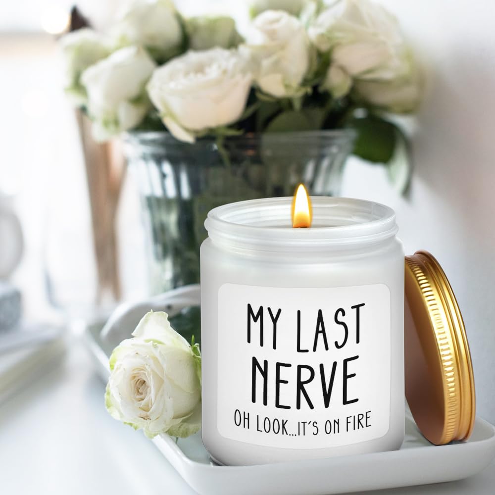 Scented Candles for Women - Funny Birthday, Christmas, Valentine's Day Gifts for Her, Mom, BFF, Best Friends, Girlfriend, Sister (Vanilla) - Perfect for Relaxation, Aromatherapy, and Home Decor